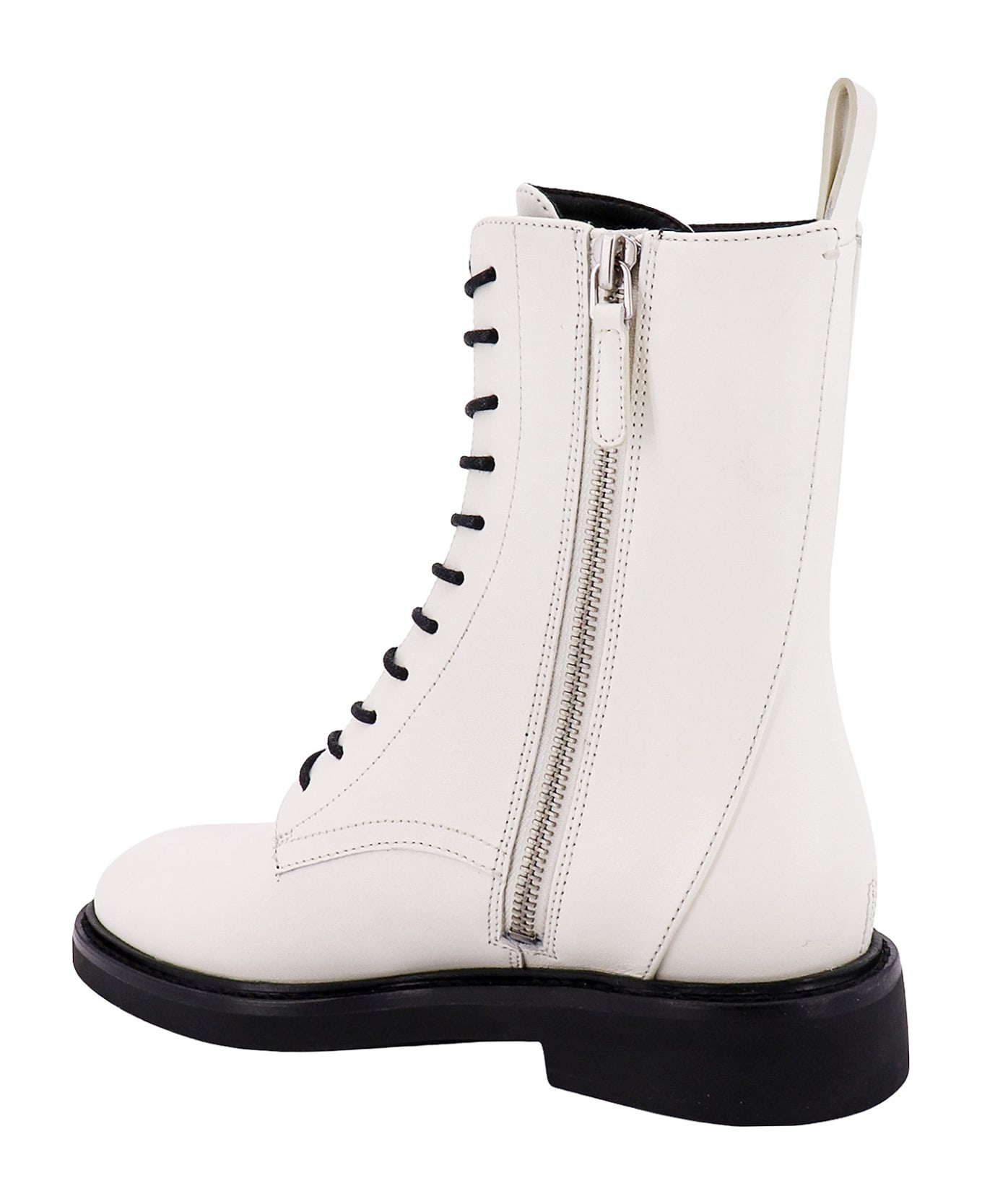Tory Burch Double T Ankle Boots - White