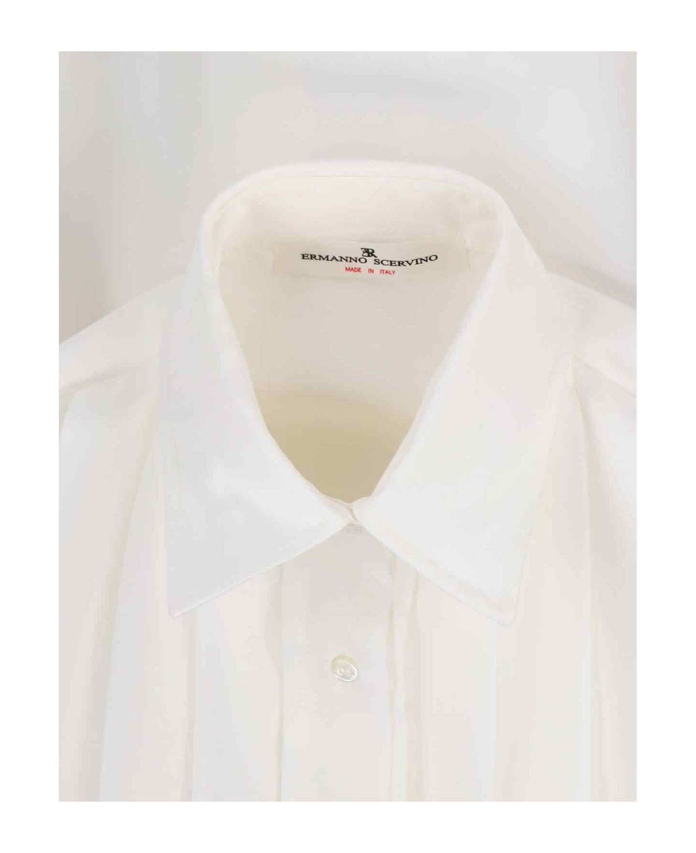 Ermanno Scervino Pleated Shirt - White