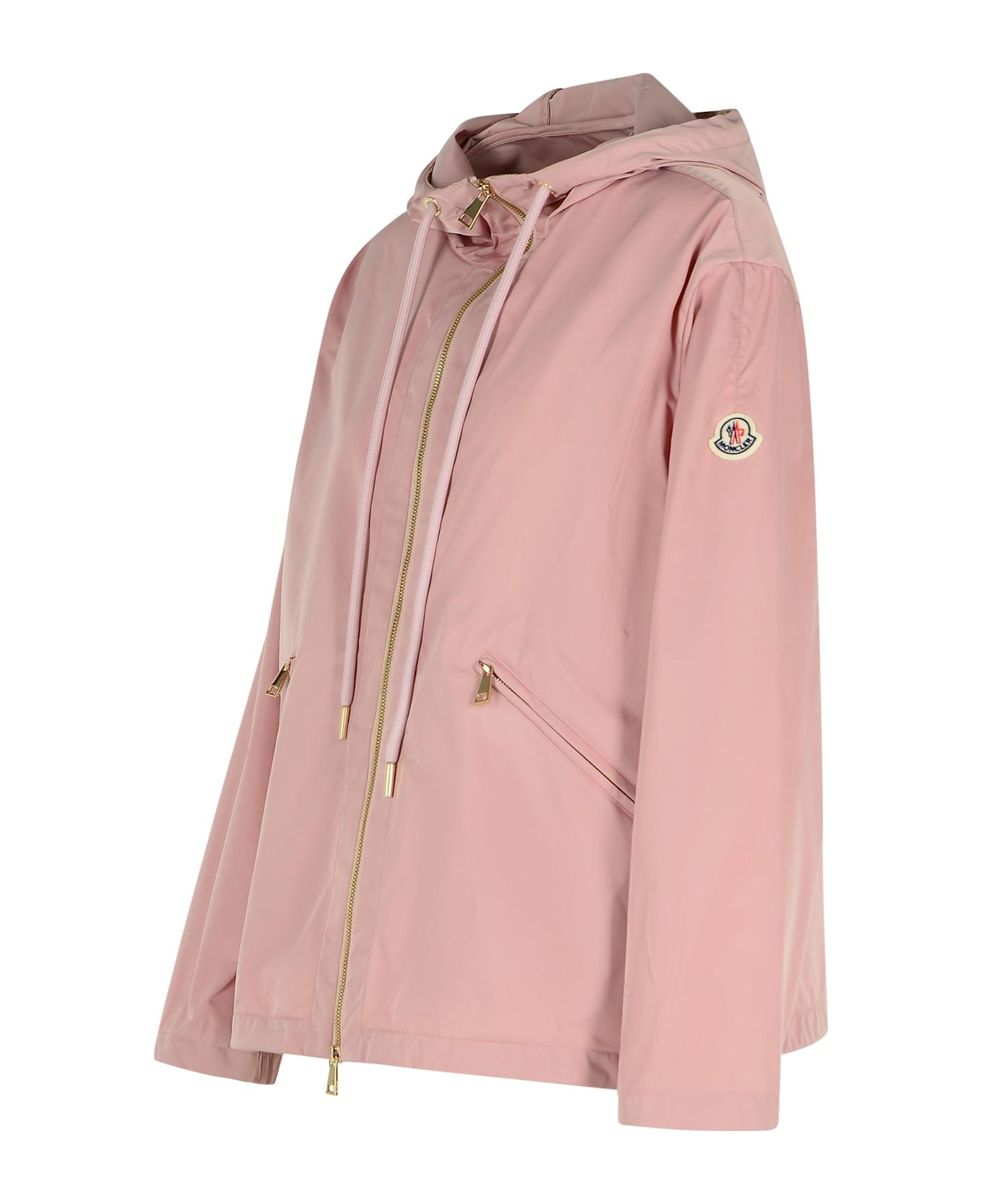 Moncler 'cassiopea' Pink Polyester Jacket - Pink