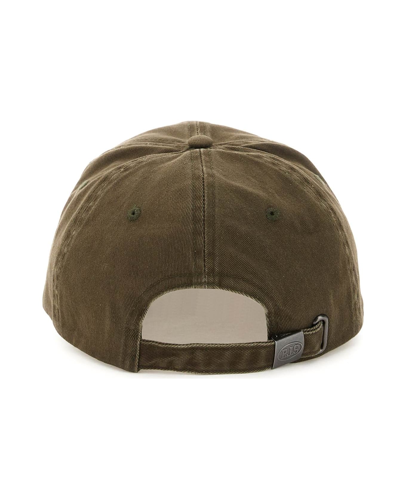 Parajumpers Baseball Cap With Embroidery - SURPLUS GREEN (Green)