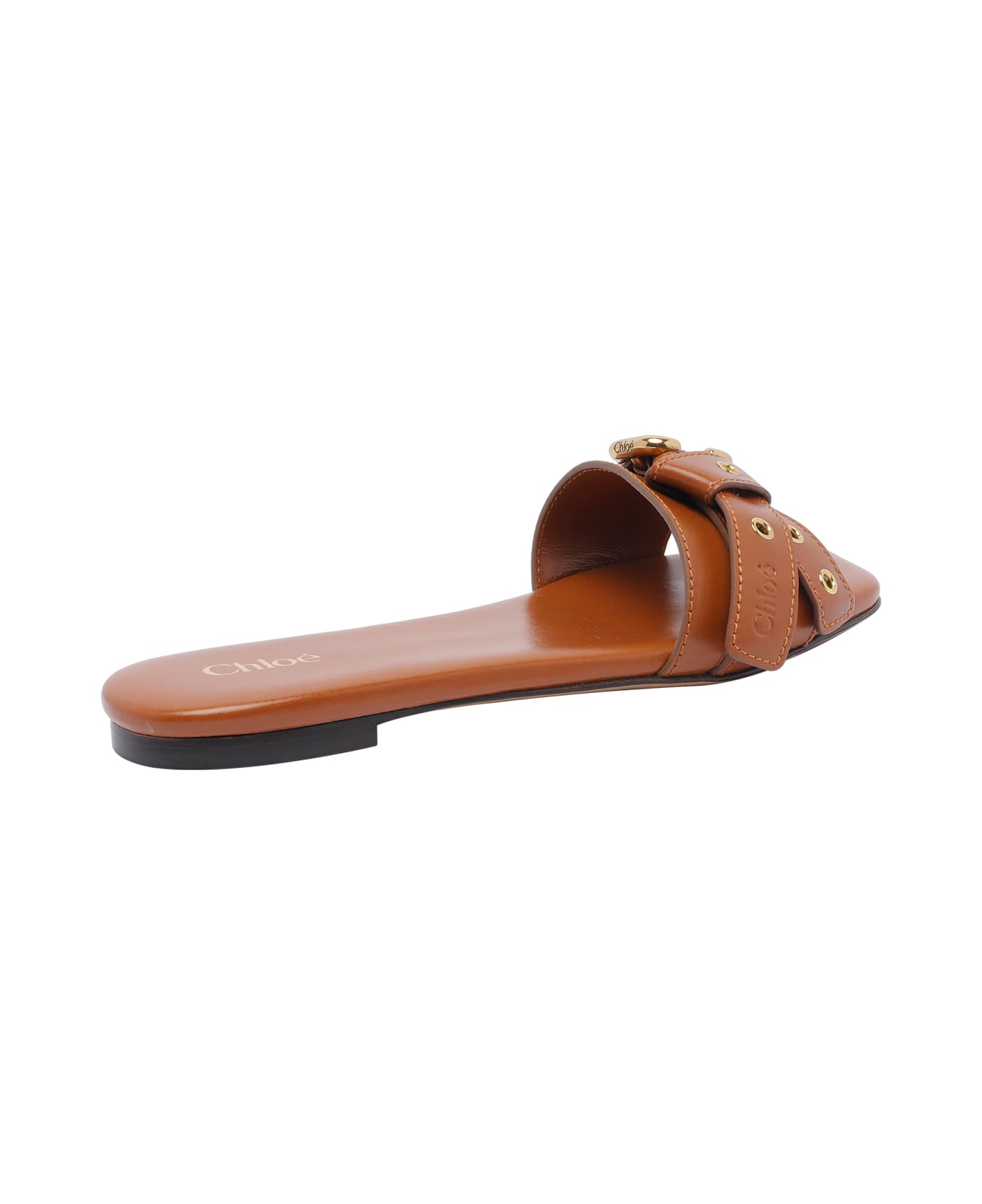 Chloé "mae" Flat Shoes - Brown