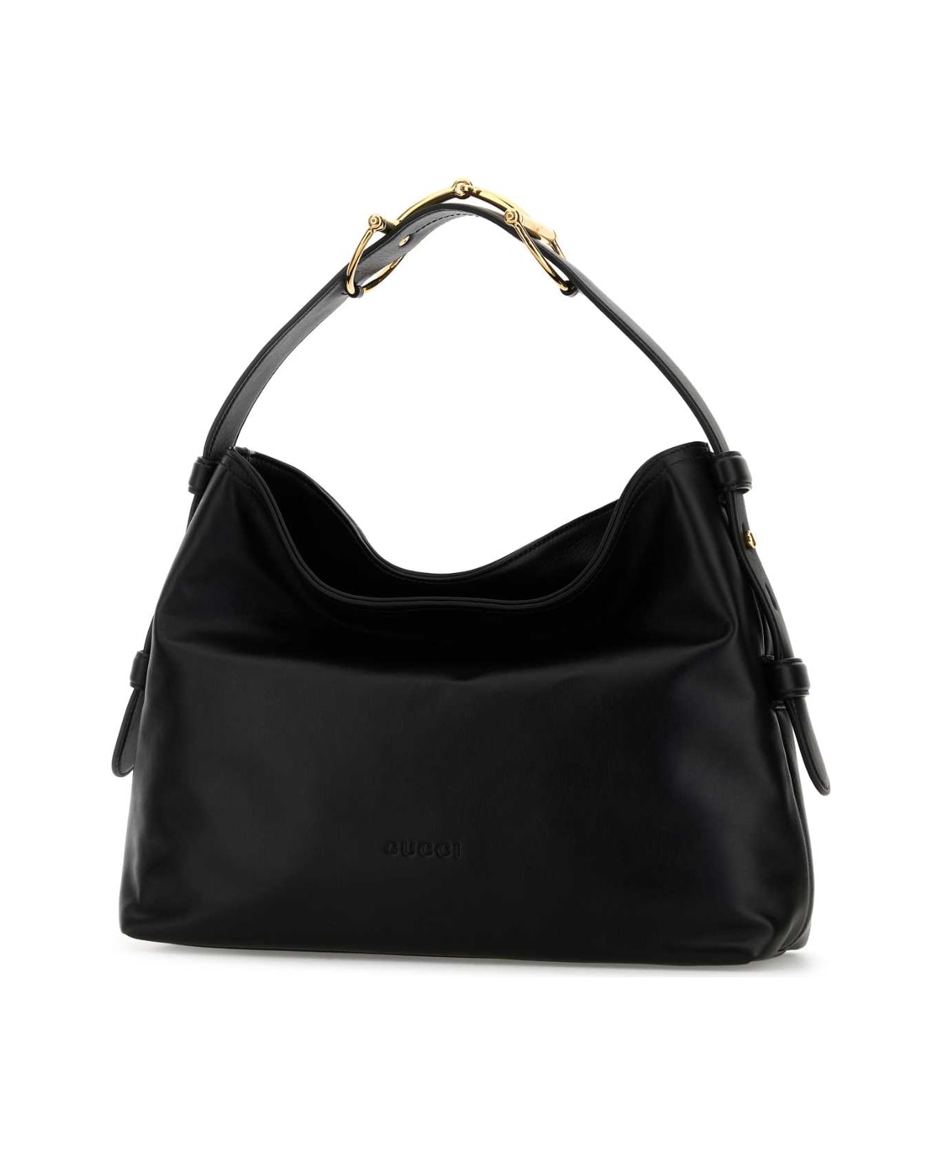 Gucci Black Leather Medium Gucci Beatrix Shopping Bag - NERO