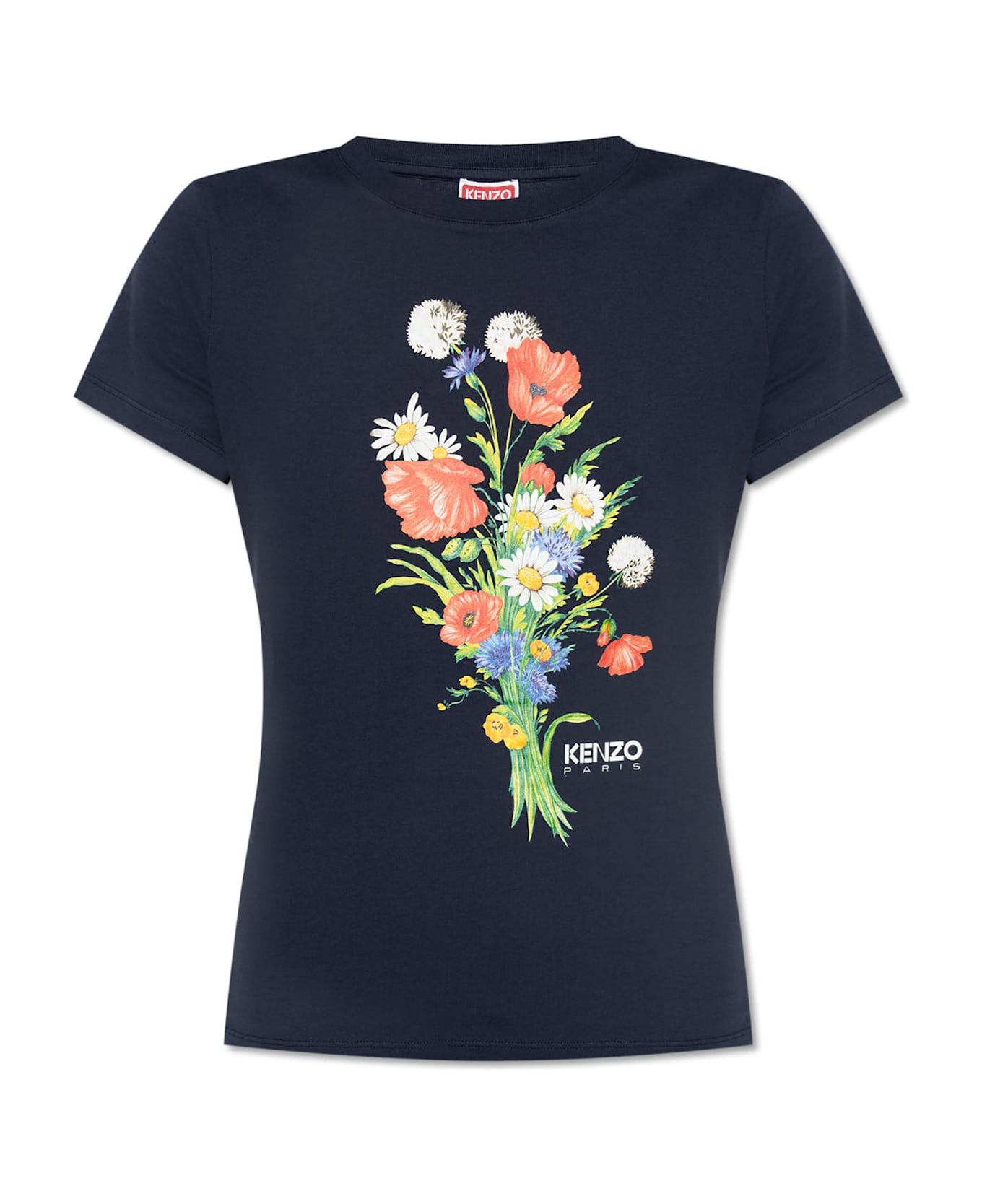Kenzo T-shirt With Print - Midnight Blue