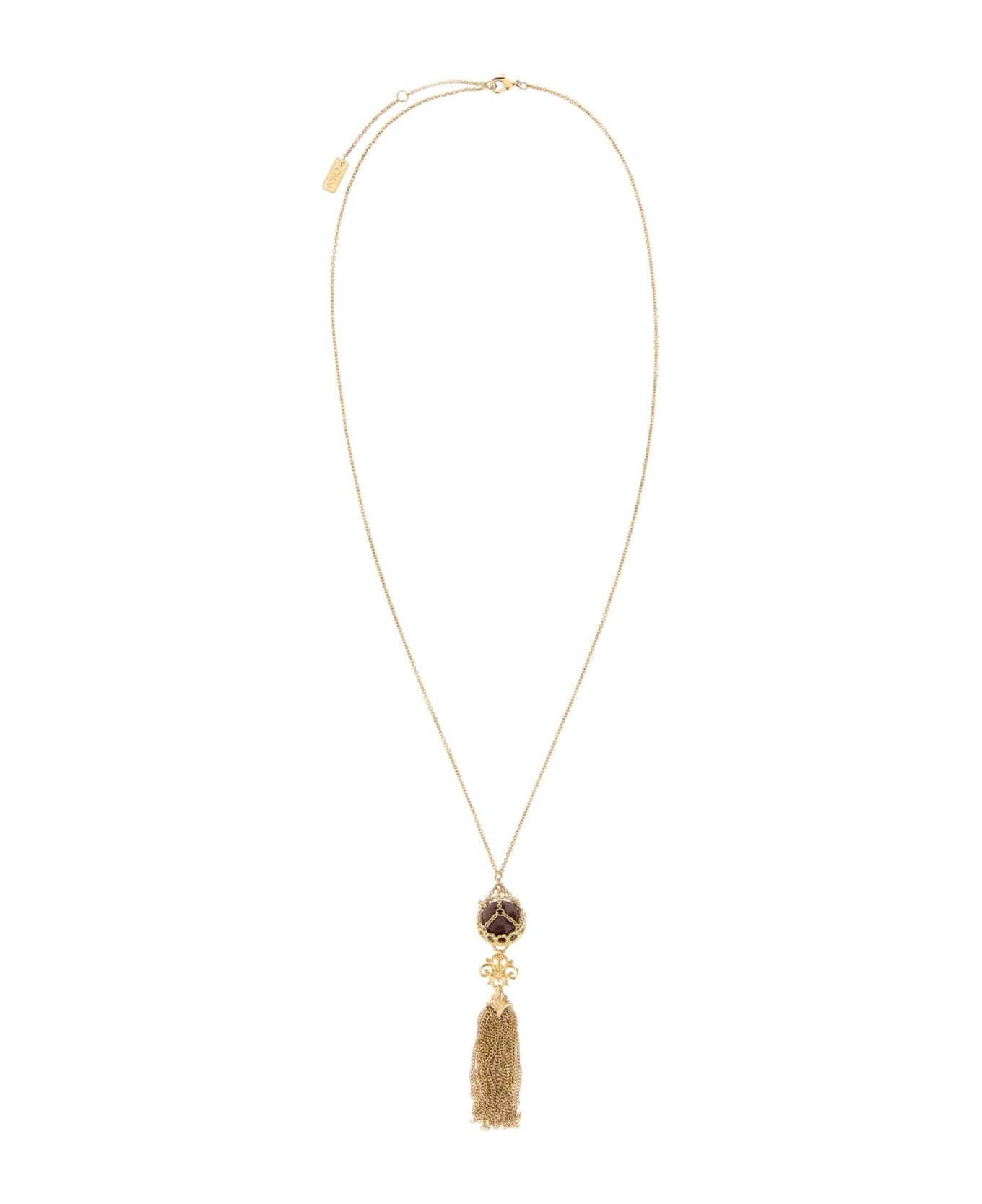 Chloé Gold Metal Chloã© Eternity Necklace - GOLDANDBROWN
