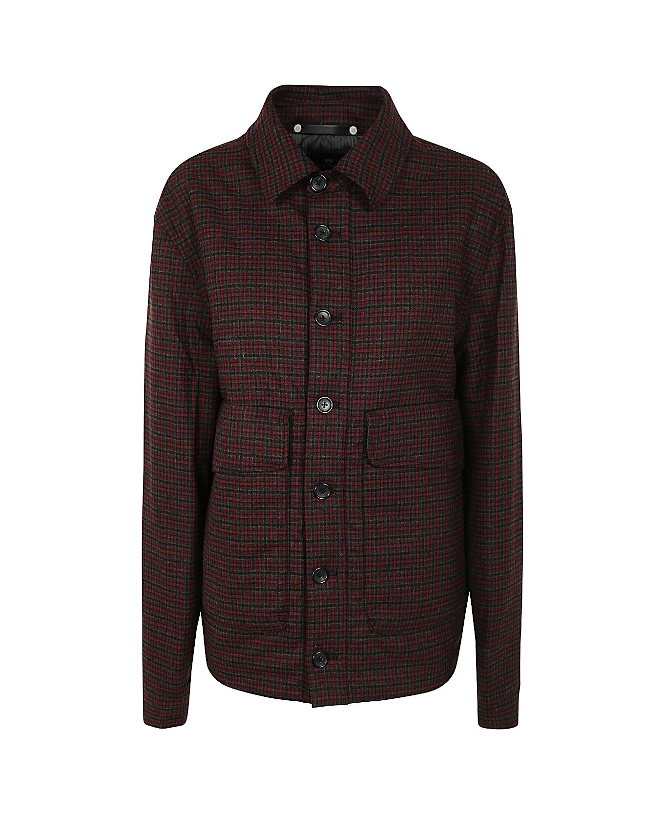 PS by Paul Smith Mens Quilted Overshirt - Blood