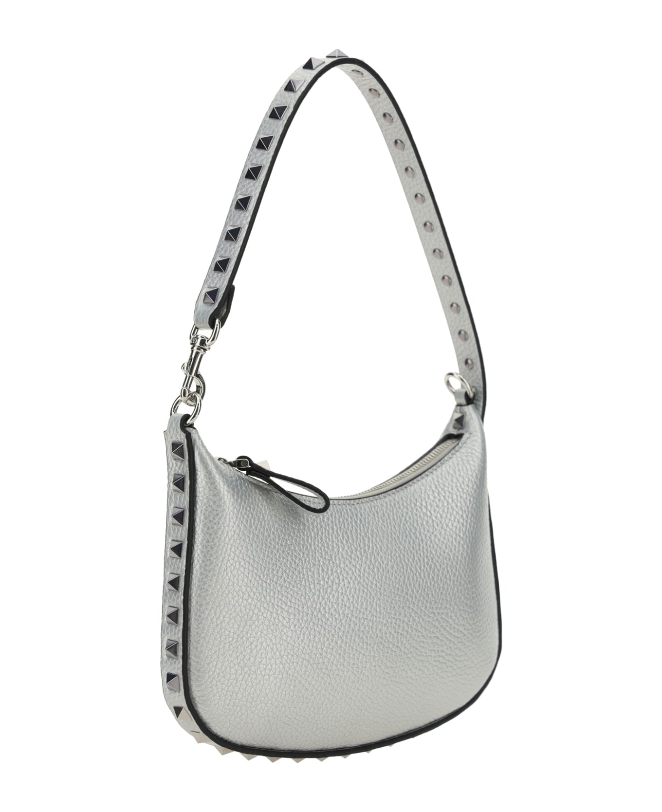 Valentino Garavani Mini Rockstud Shoulder Bag - Silver