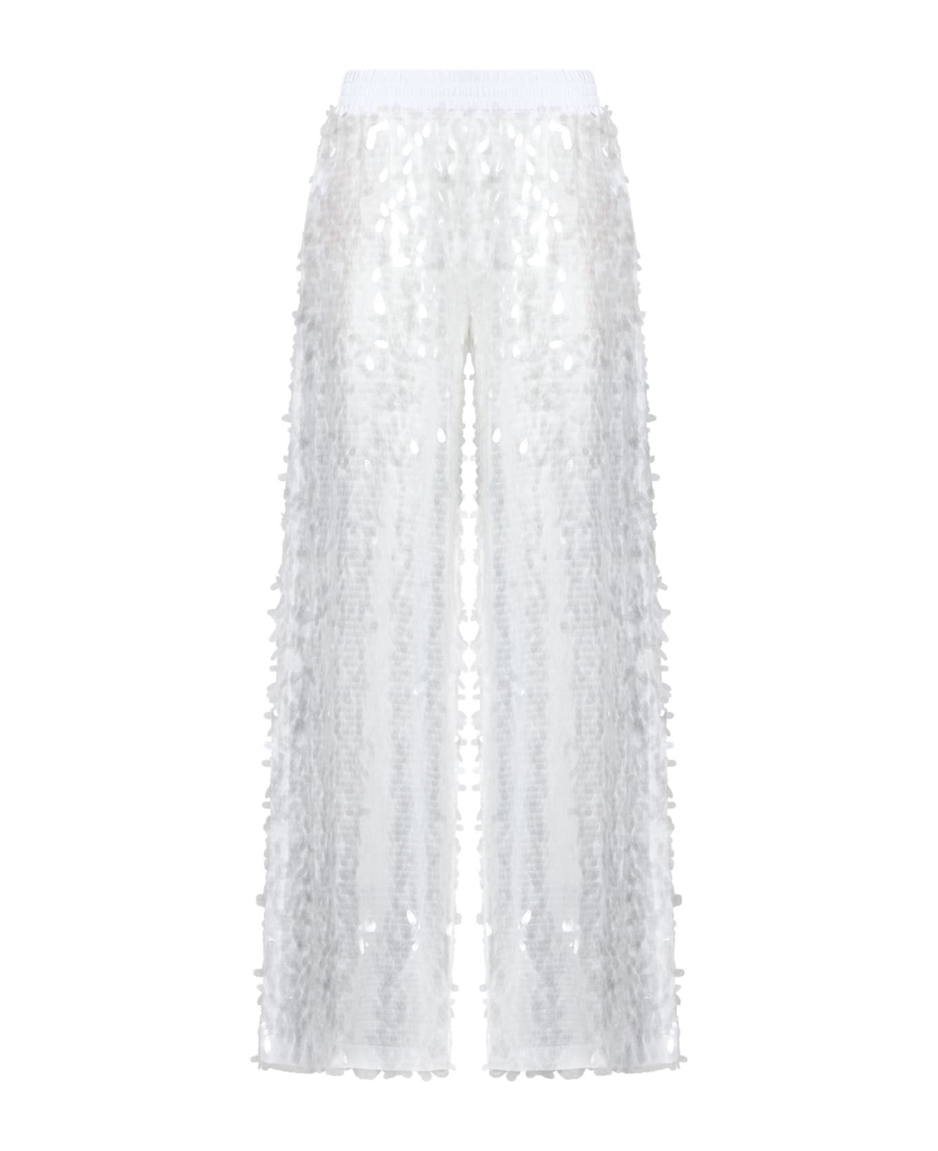 Norma Kamali Pants - Clear/white