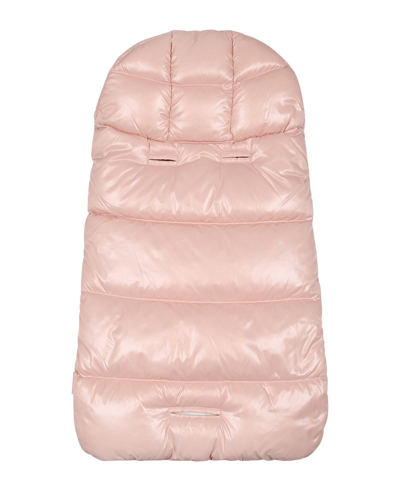 Moncler Pink Sleeping Bag For Baby Girl With Logo - Pink アクセサリー＆ギフト