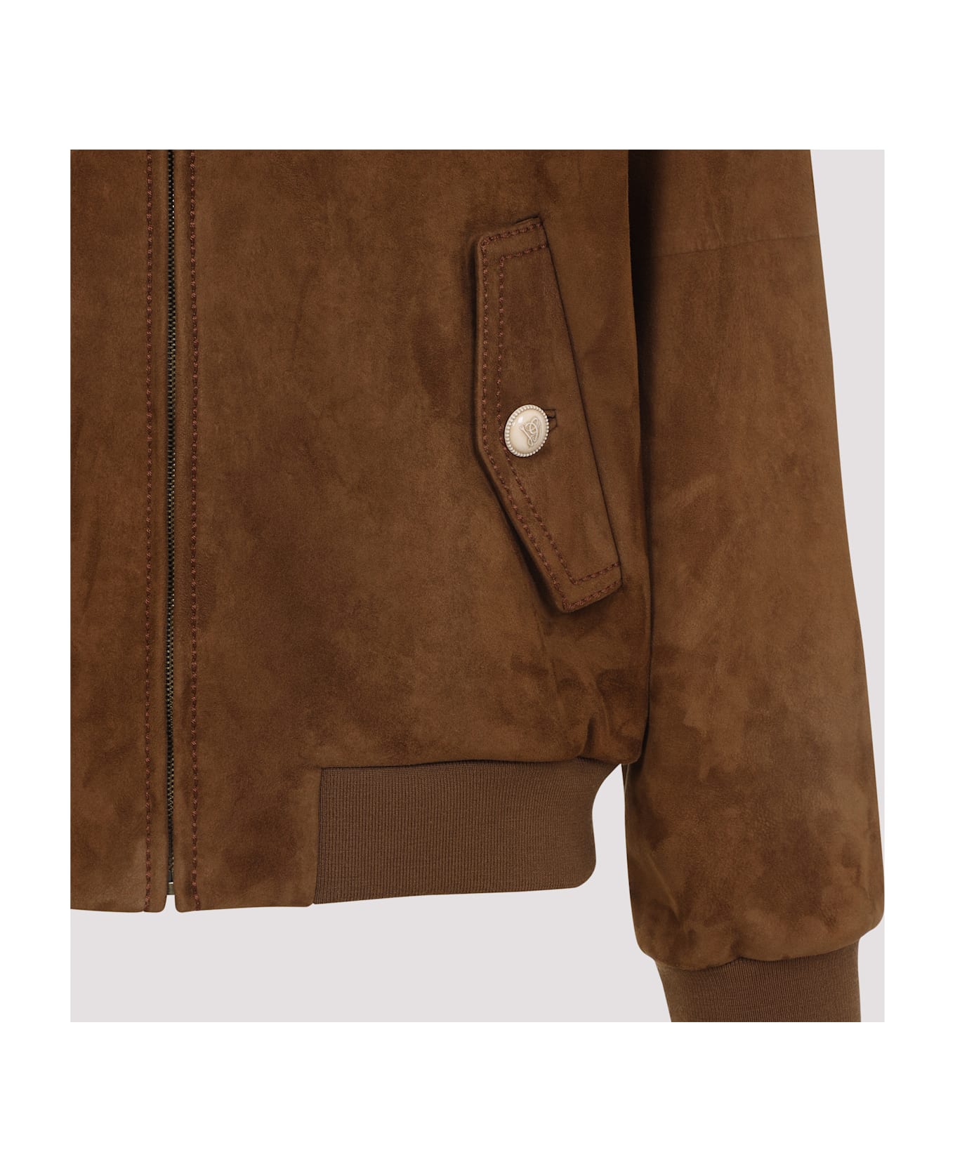 Valentino Suede Jacket - Tabacco