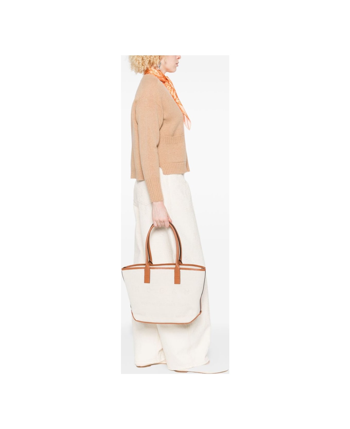 Hogan Script Small Tote - Ivory
