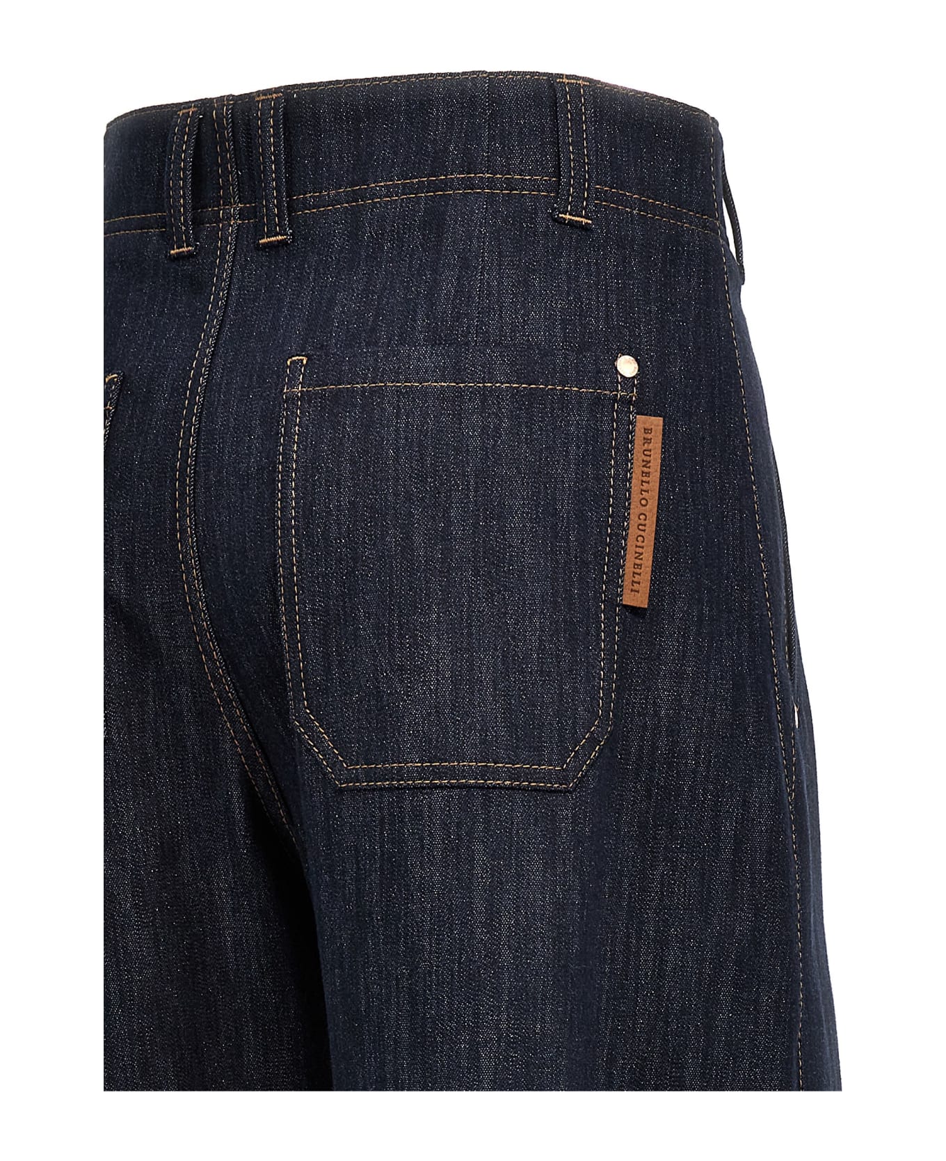 Brunello Cucinelli 'curved' Jeans - Blue デニム