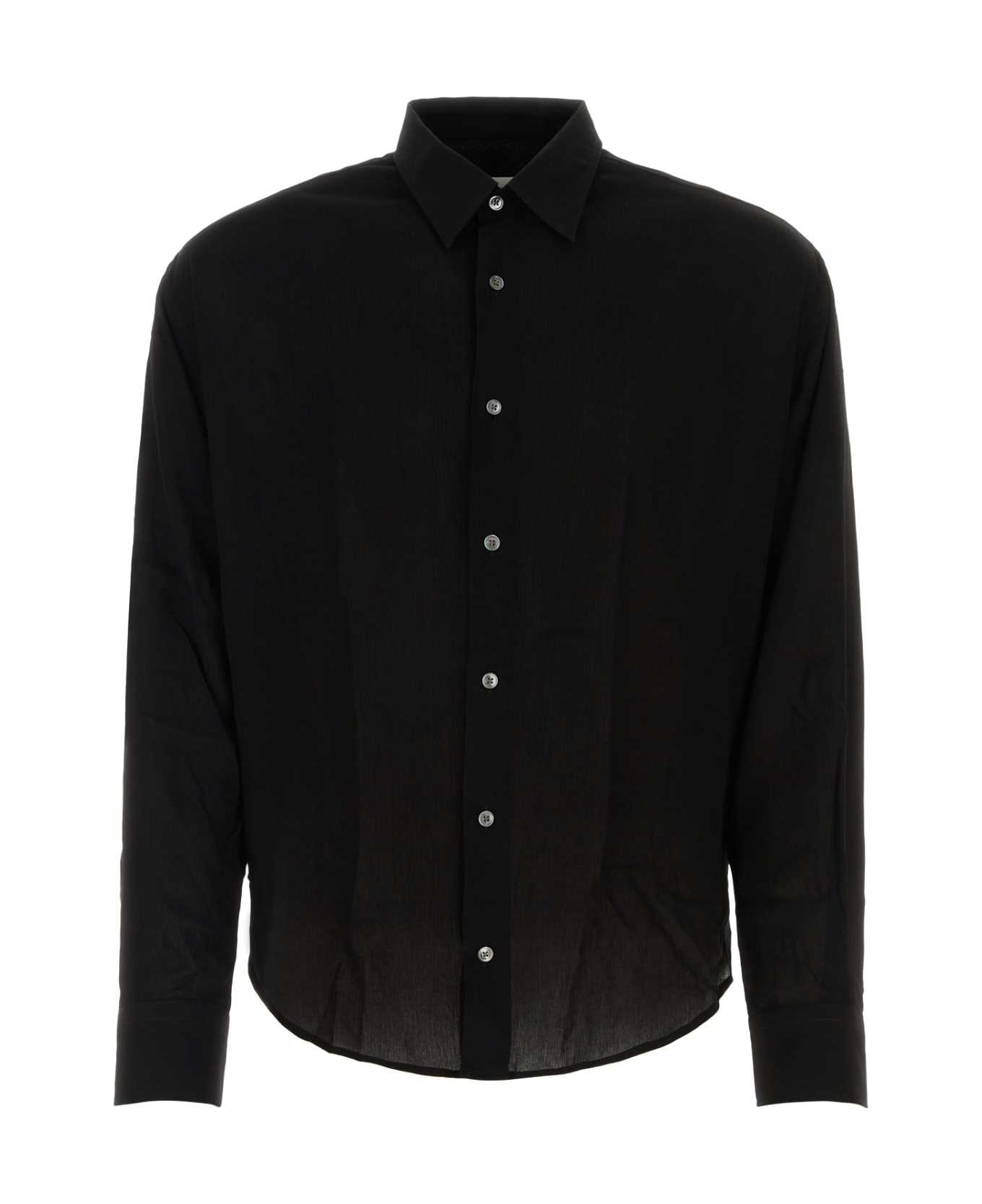 Ami Alexandre Mattiussi Black Viscose Shirt - Black シャツ