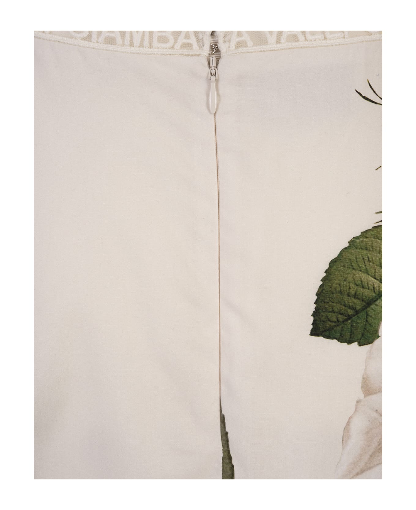 Giambattista Valli Giant Bloom Midi Skirt In White - White