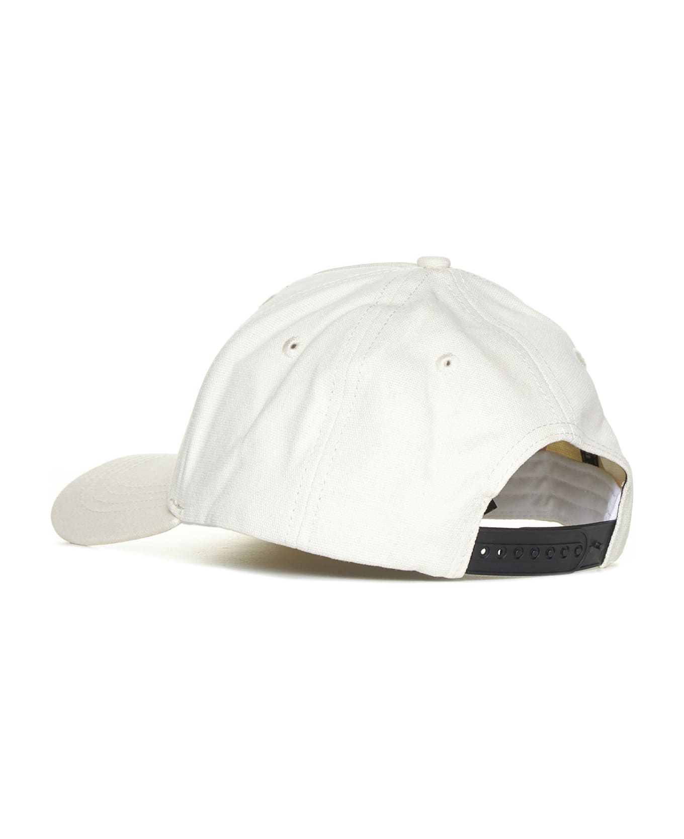 Palm Angels Logo Baseball Cap - White 帽子