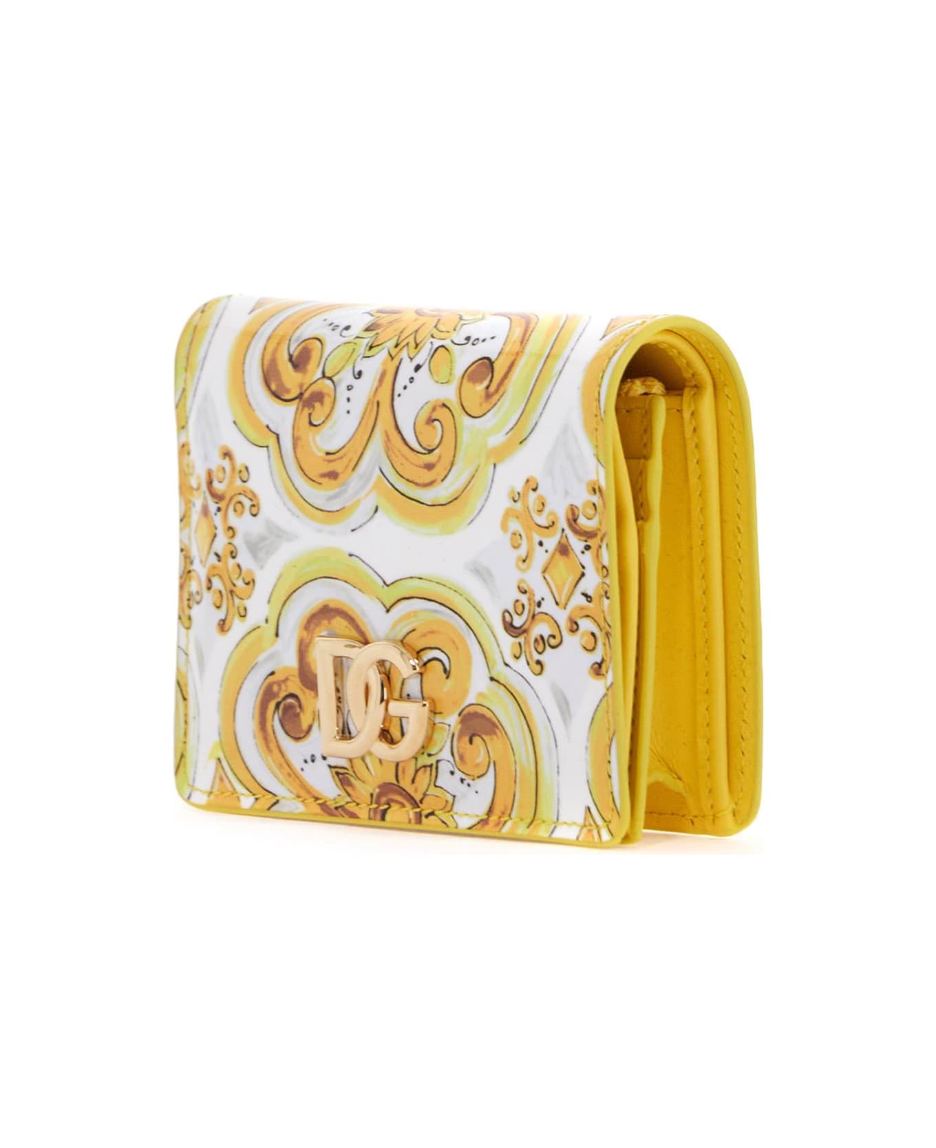 Dolce & Gabbana Continental 3.5 Wallet With - Yellow