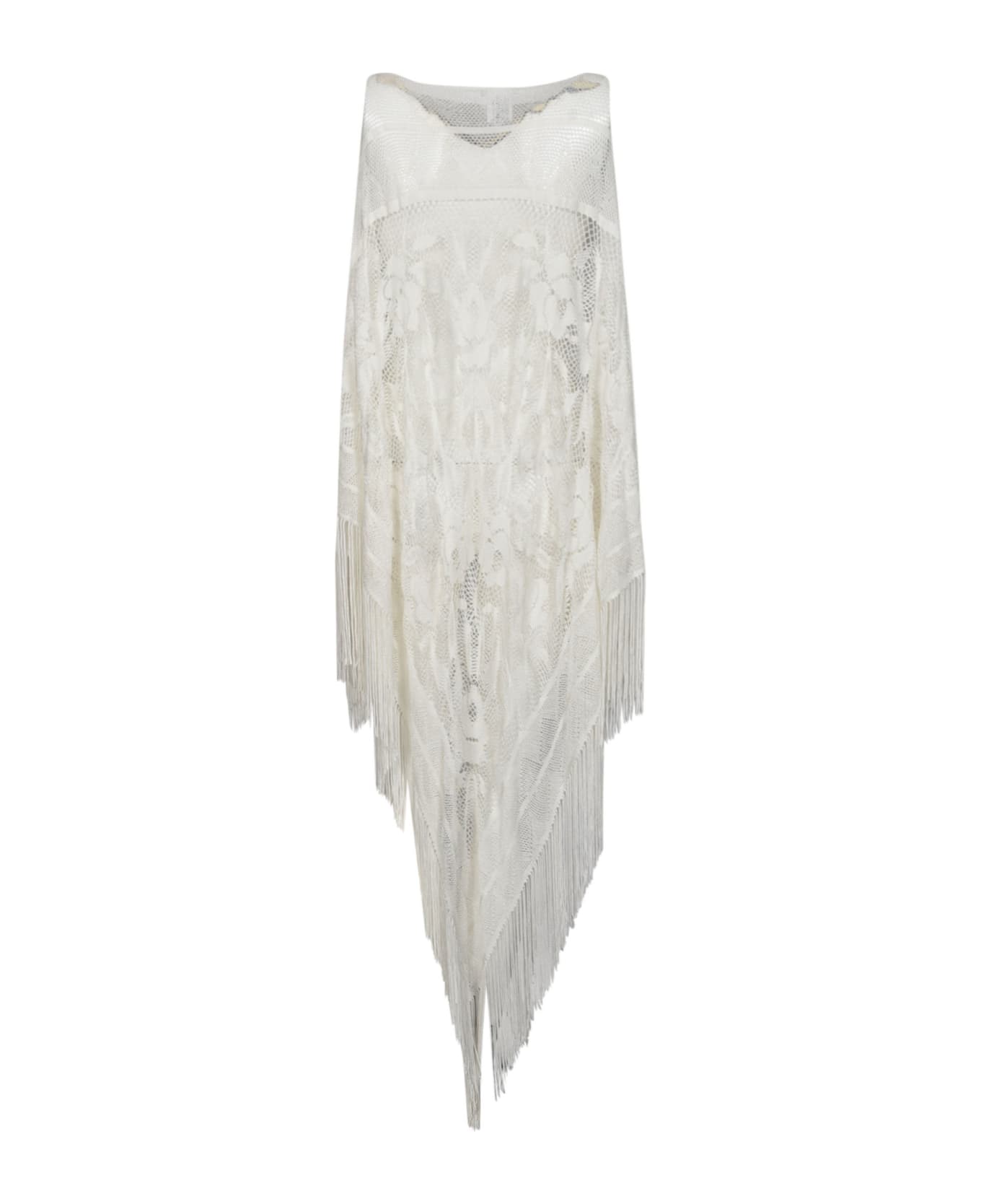 Faliero Sarti Mesh Sleeveless Dress - White ワンピース＆ドレス