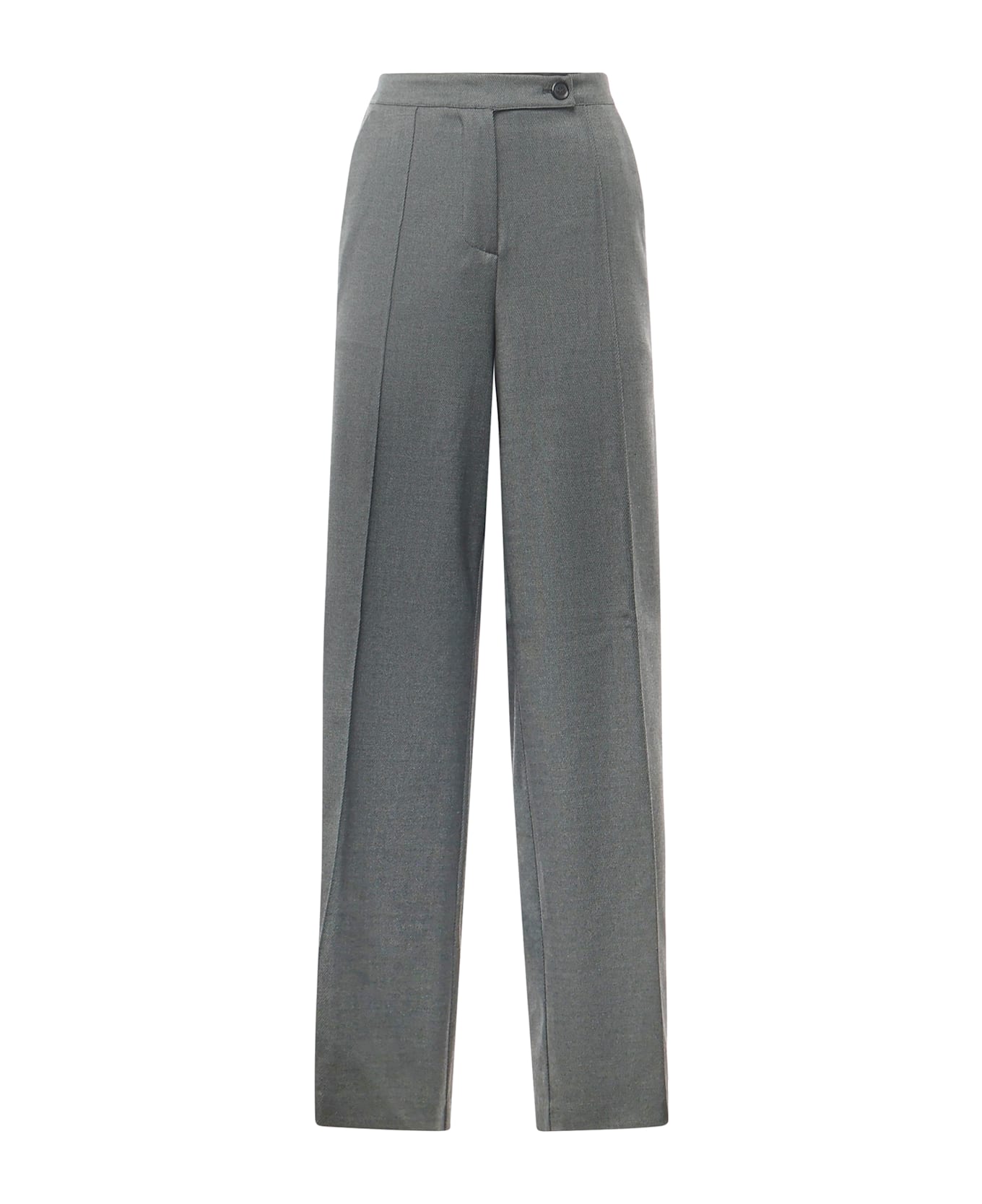 Pinko Placida Wool Blend Trousers - DARK FOREST