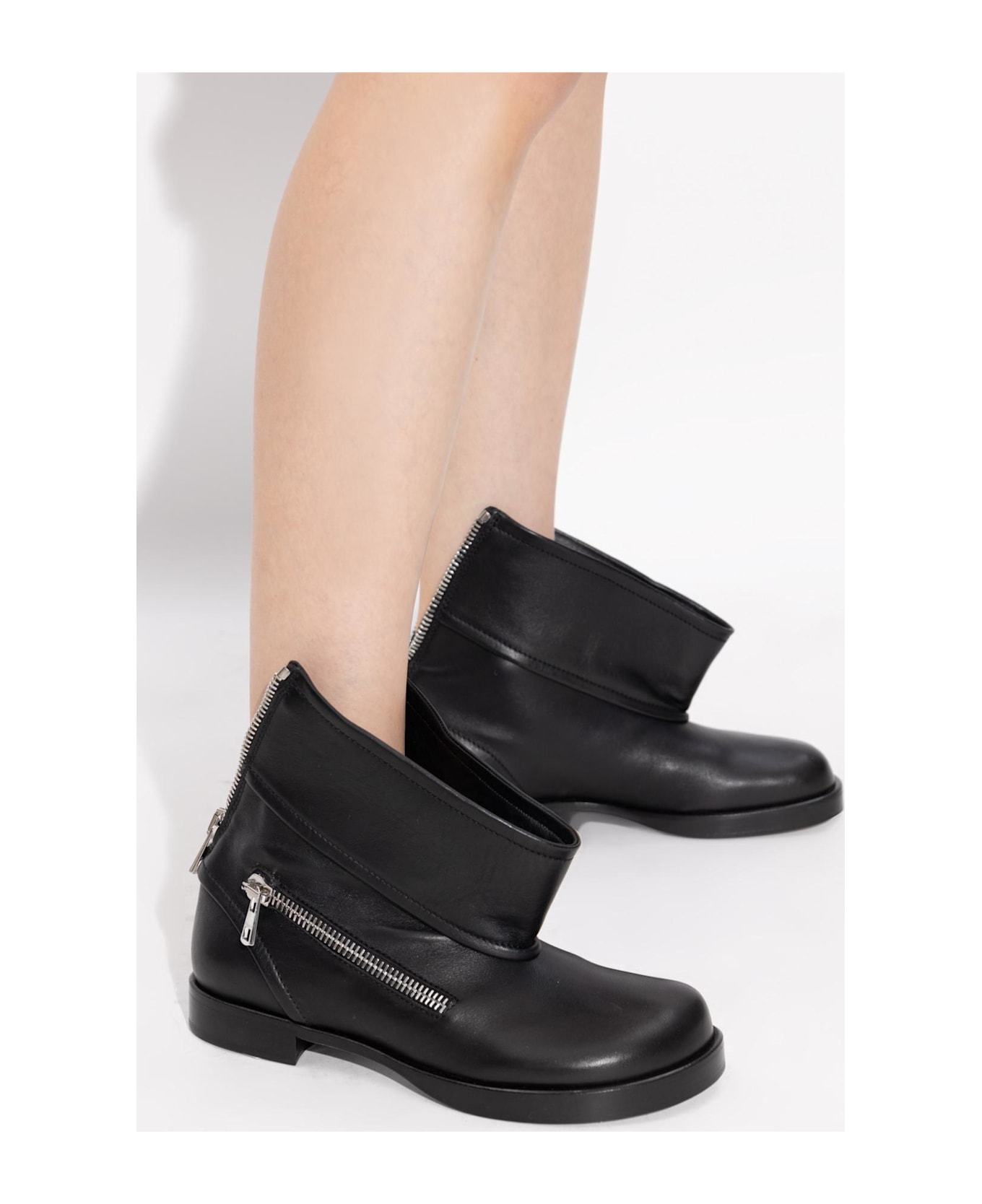 J.W. Anderson Jw Anderson Leather Ankle Boots - BLACK