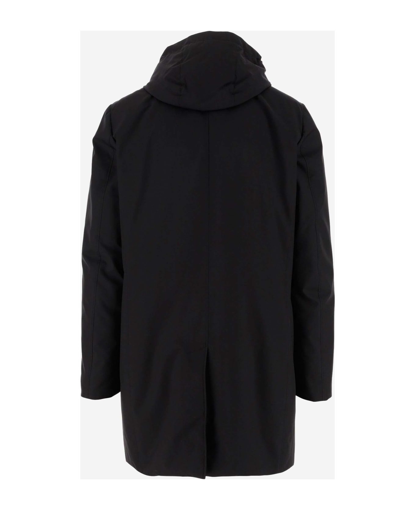 Moorer Technical Fabric Coat - Black