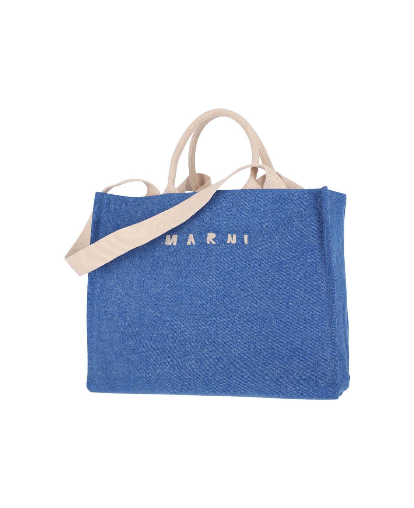 Marni 
east/west
 Large Tote Bag - Light Blue