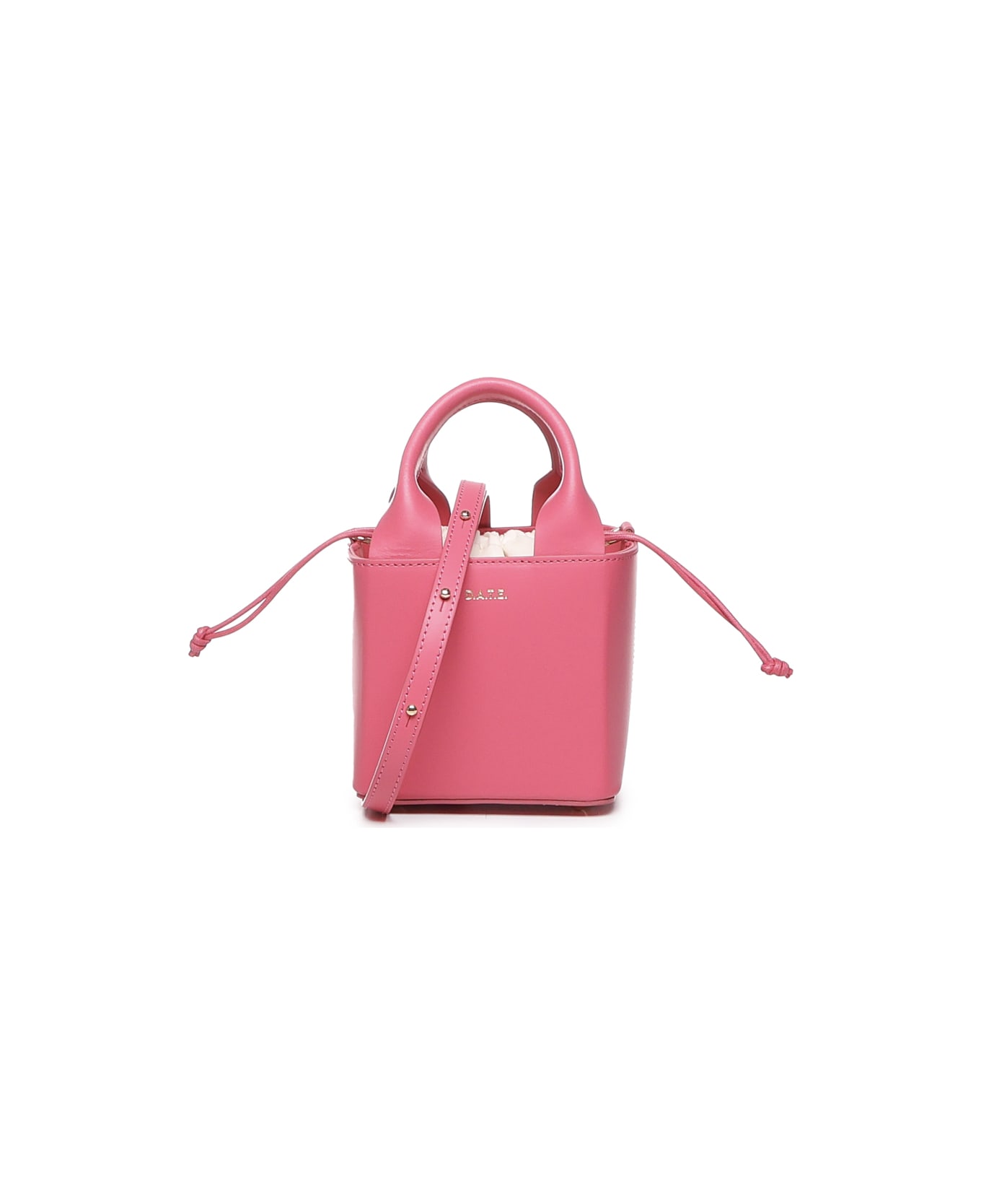 D.A.T.E. Cube Bag In Leather - Pink トートバッグ