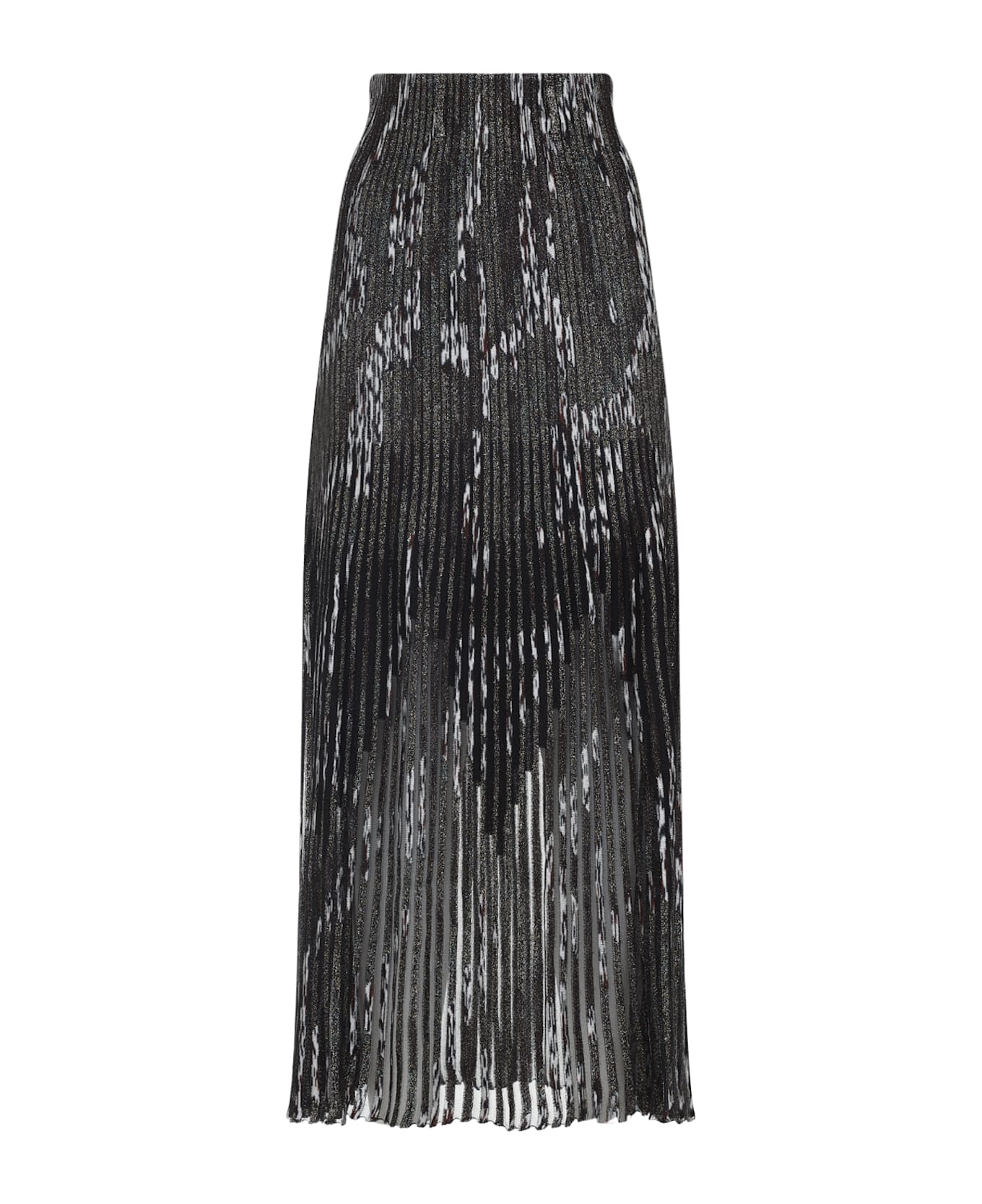 Missoni Viscose Long Skirt - Blk Brown
