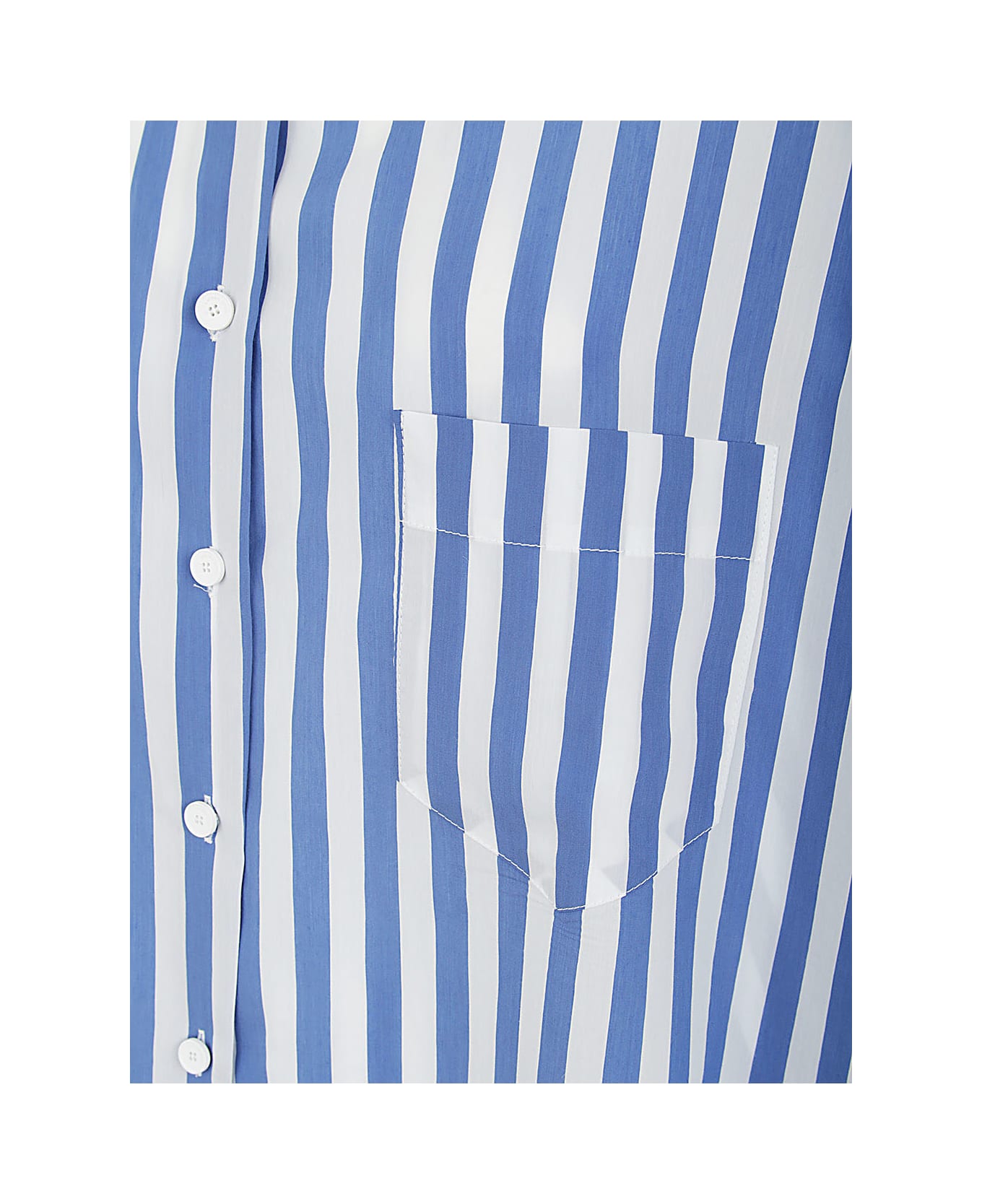 Liviana Conti Striped Oversize Shirt - Riga Medium Stripe Bluette