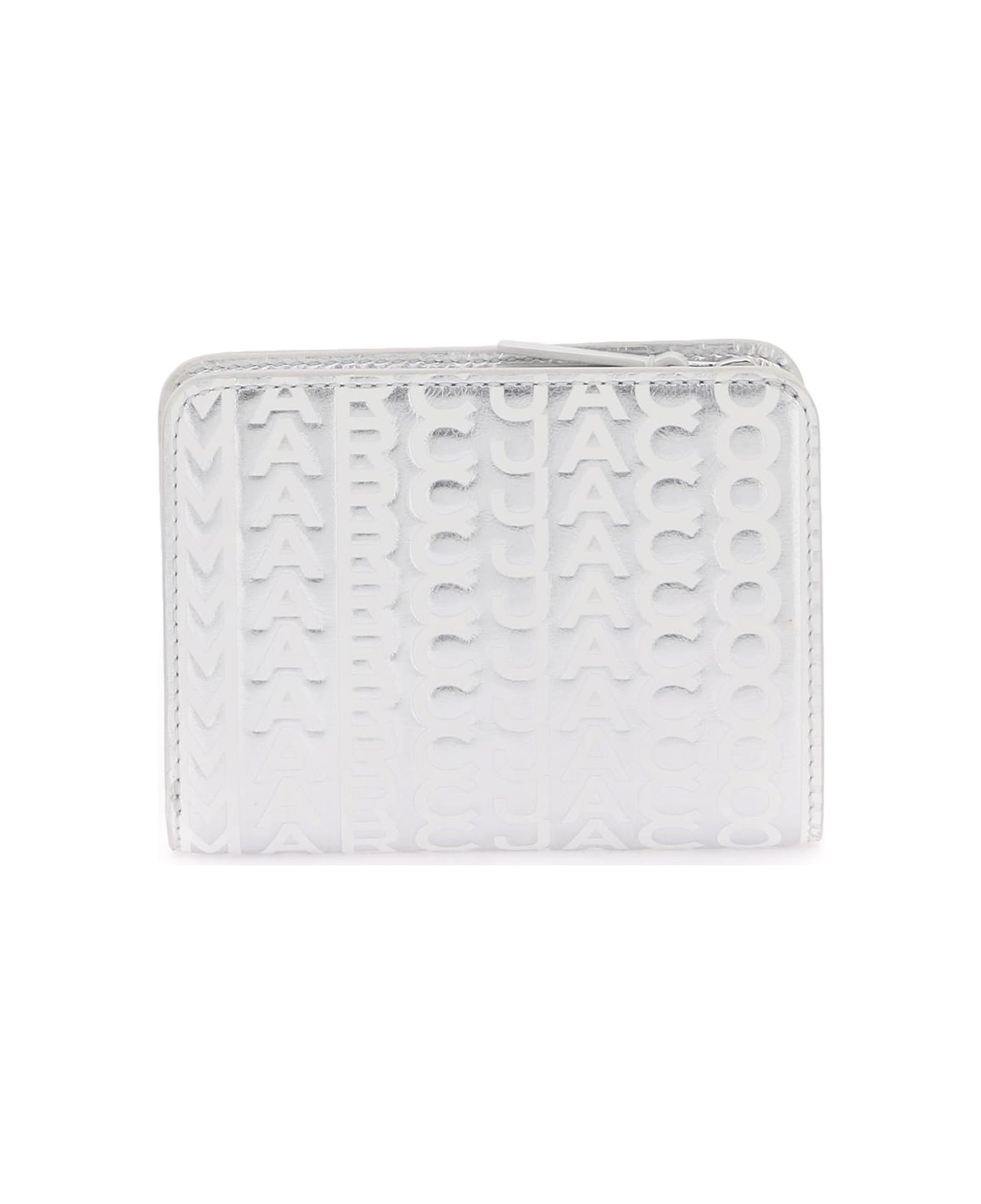 Marc Jacobs Compact Wallet - SILVER BRIGHT WHITE