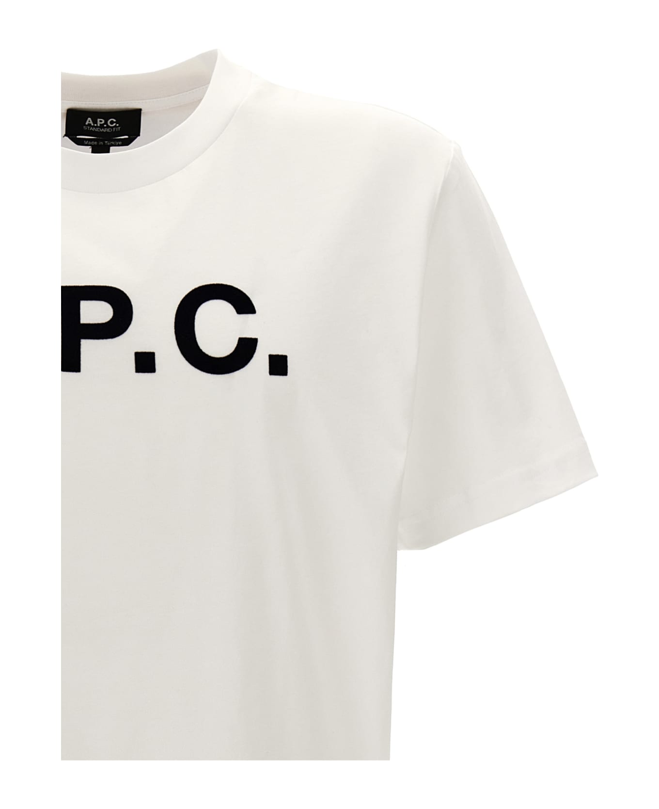 A.P.C. Standard Grand Vpc Logo T-shirt - BLANCDARKNAVY