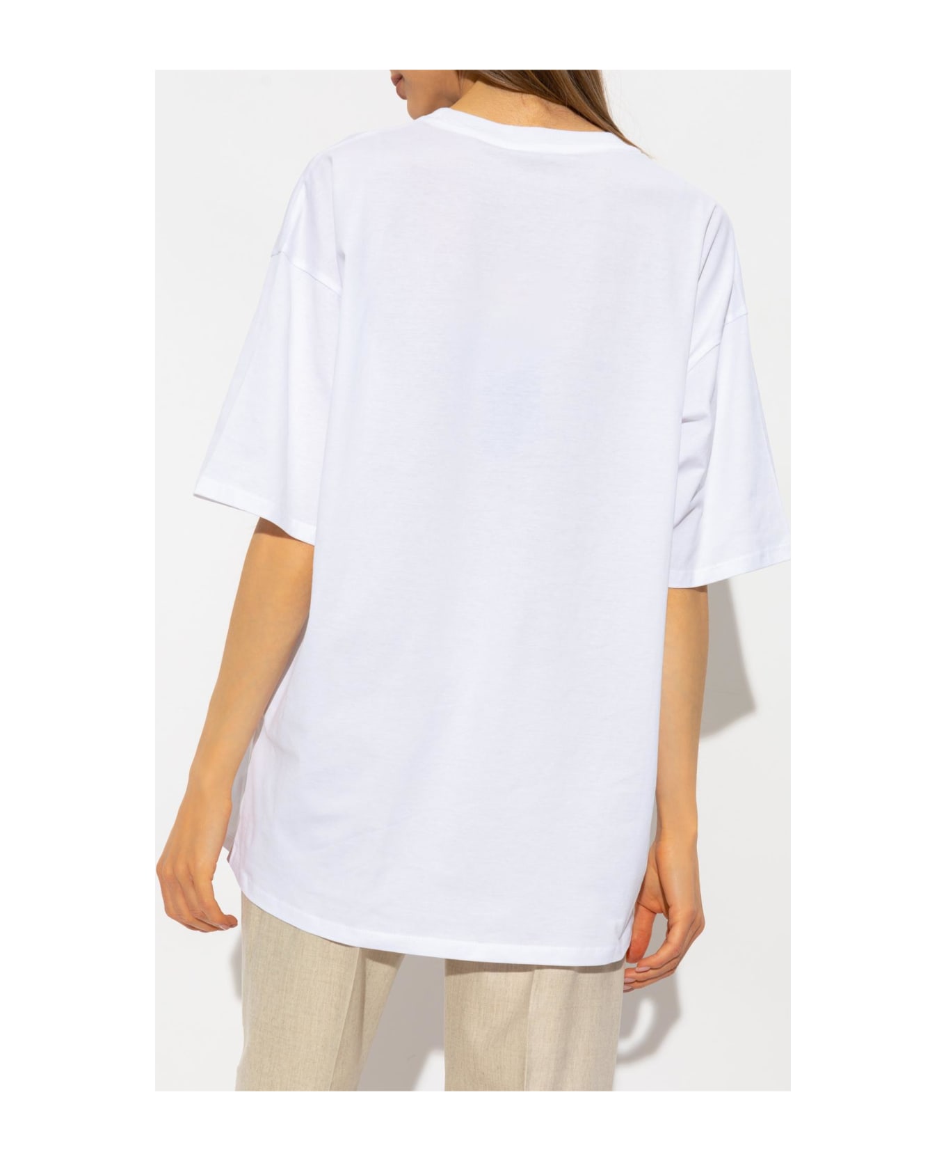Max Mara Tacco Cotton Crew-neck T-shirt - Bianco