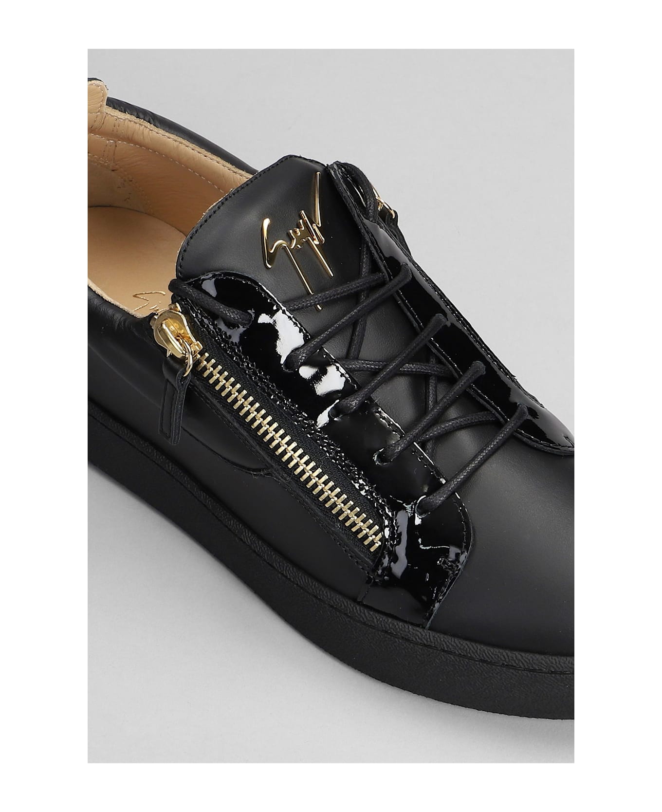 Giuseppe Zanotti A1 Sneakers In Black Leather - black