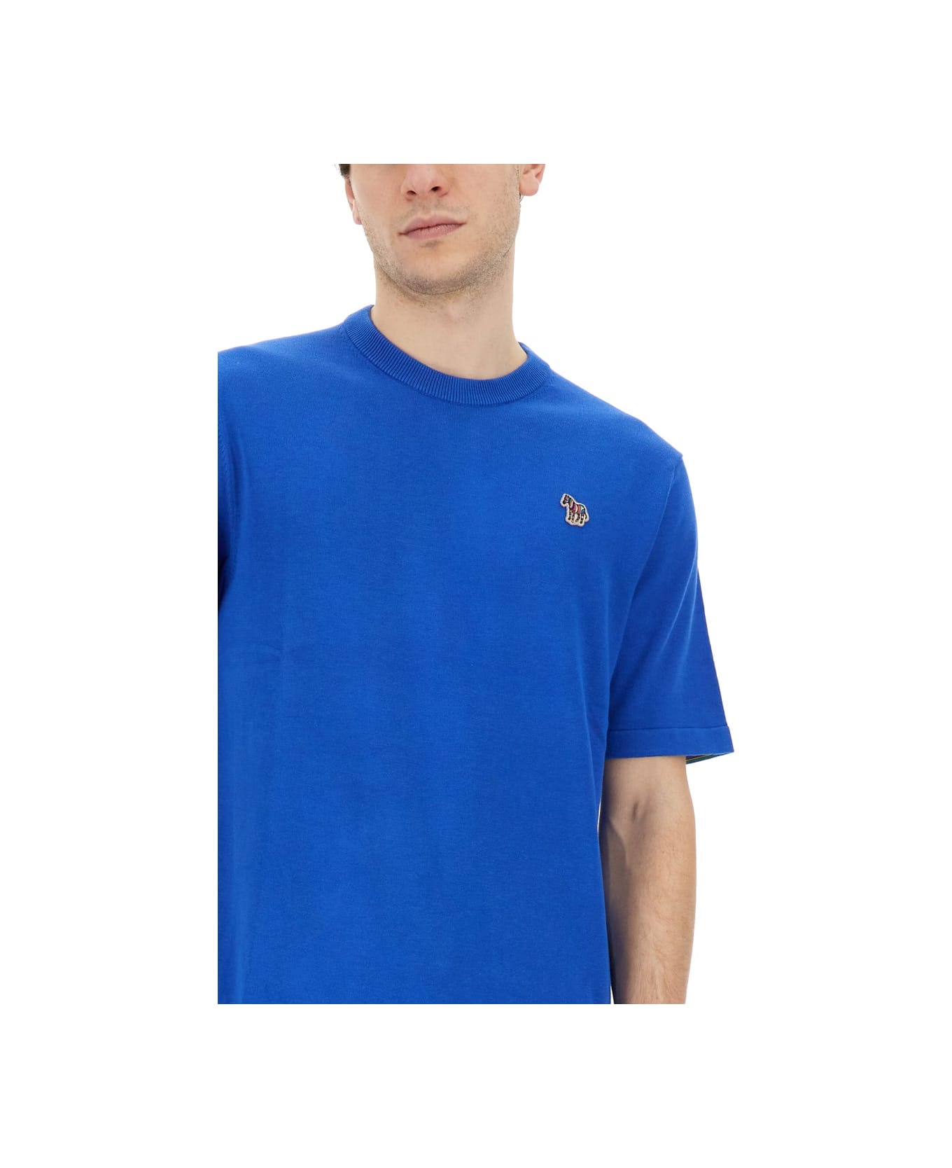 PS by Paul Smith "zebra" T-shirt - BLUE シャツ