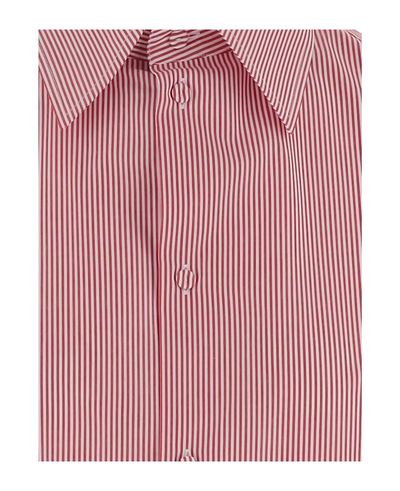 Armarium Malik Sleeveless Striped Shirt - Red