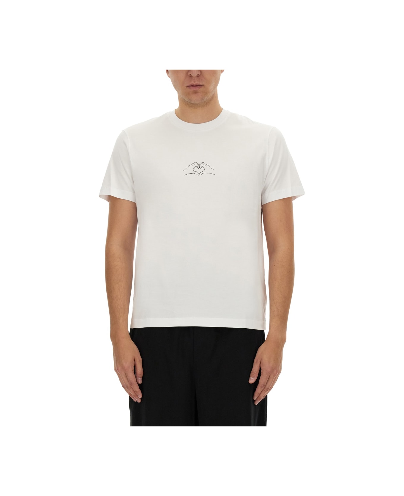 Neil Barrett T-shirt With Print - WHITE