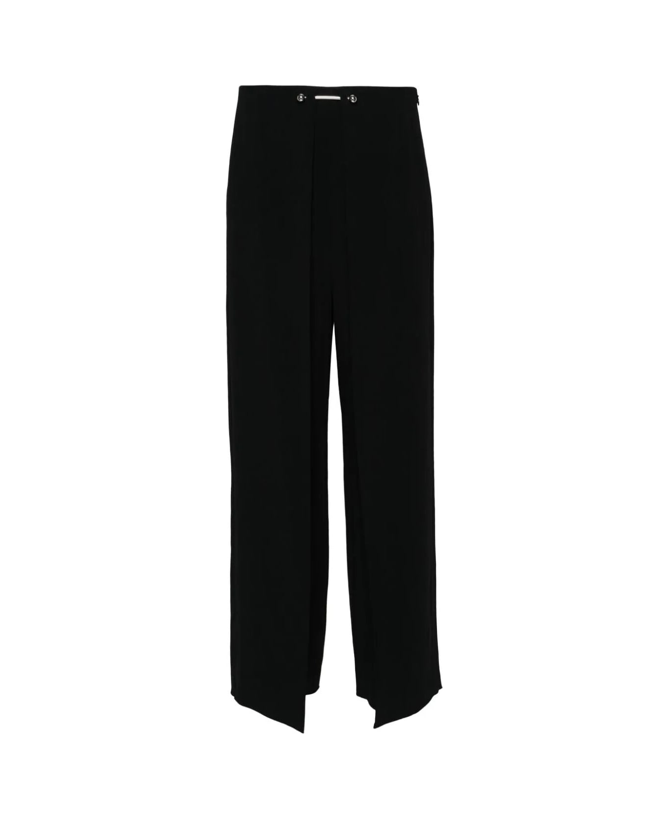 Emporio Armani Pants With Piercing - Black ボトムス