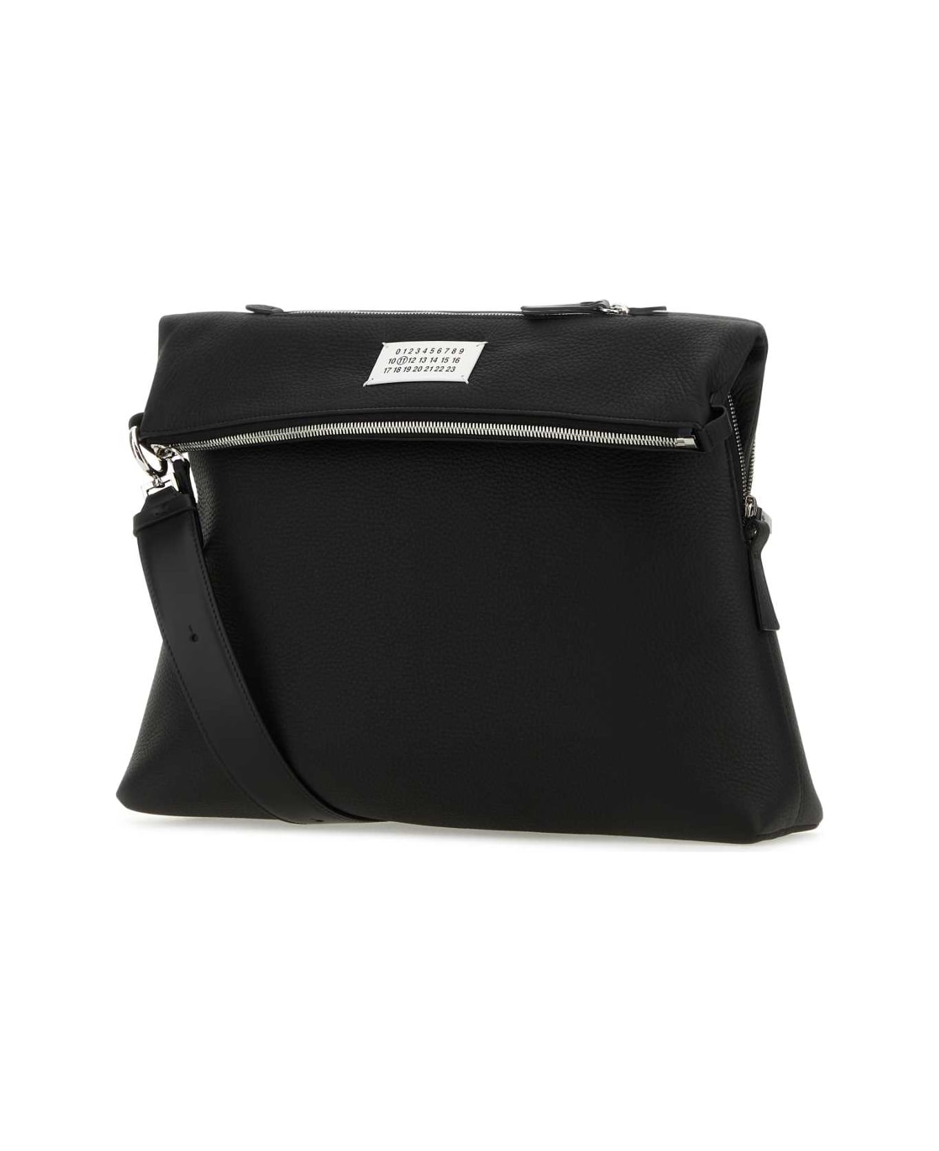 Maison Margiela Black Leather Crossbody Bag - BLACK