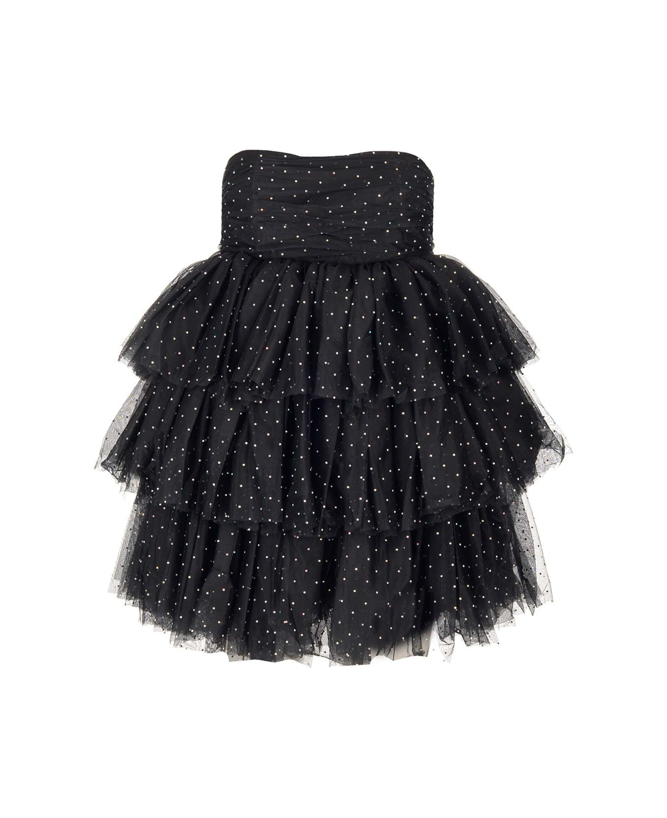 Rotate by Birger Christensen Ruched Mini Dress - Black