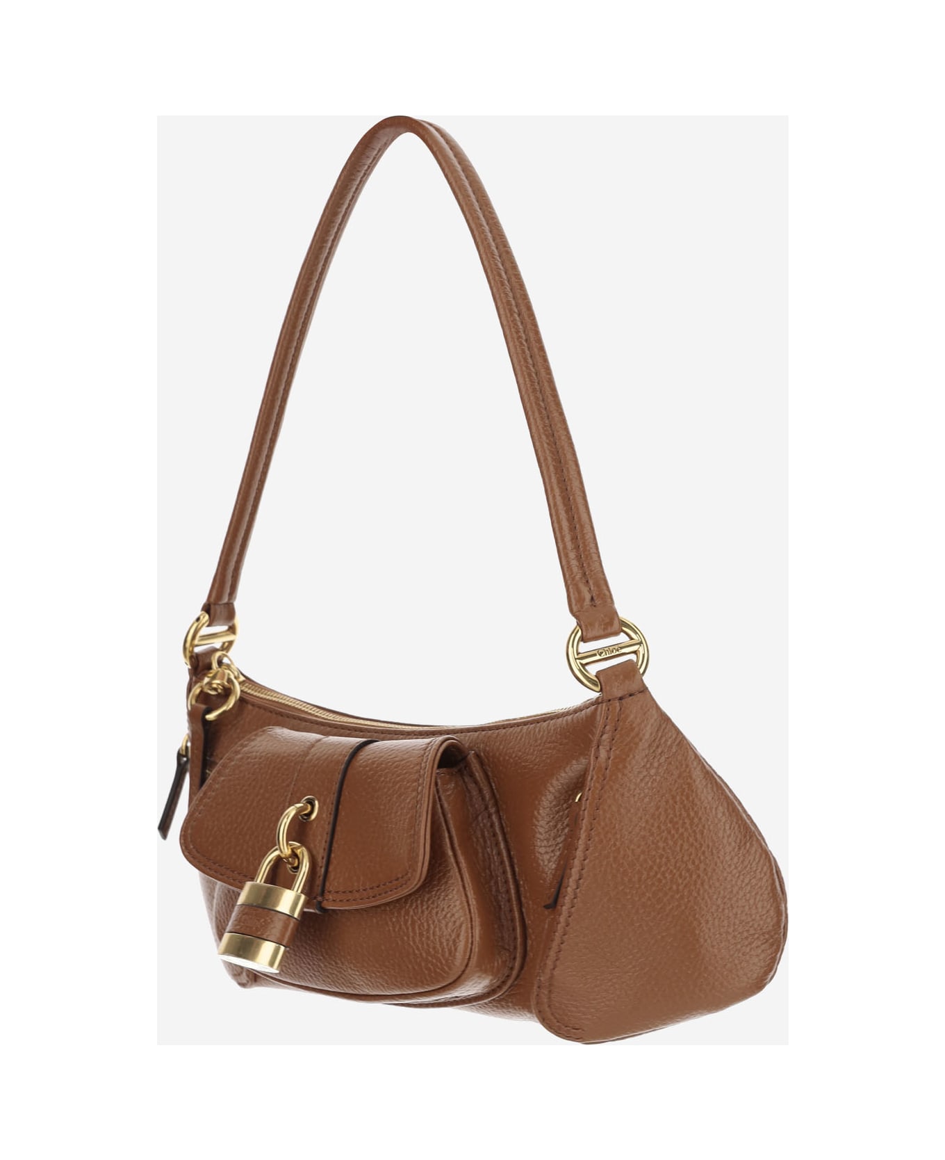 Chloé 99 Leather Shoulder Bag - Brown