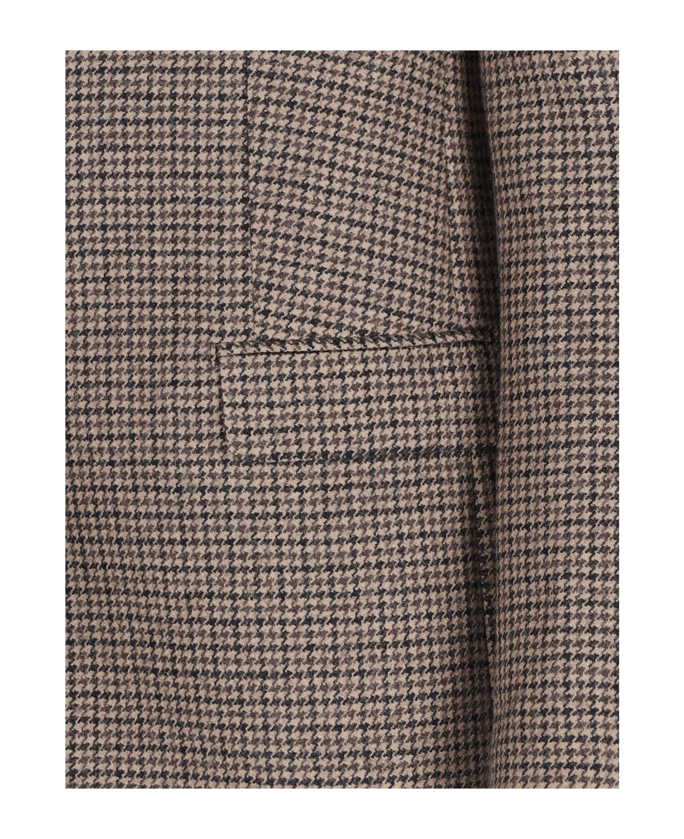 Tagliatore Houndstooth Blazer - Brown ブレザー