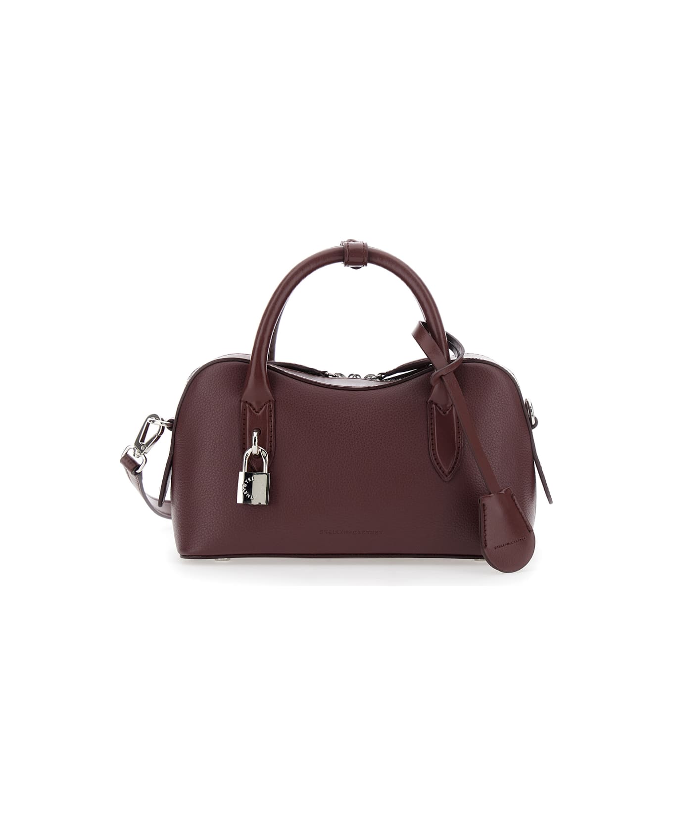 Stella McCartney Stella Ryder Small Bag Embossed Grainy Eco Alter Mat - Murraya + Vegea - Bordeaux