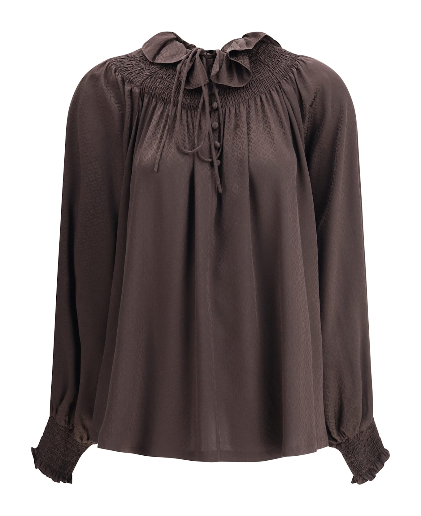 Burberry Geometric Silk Blouse