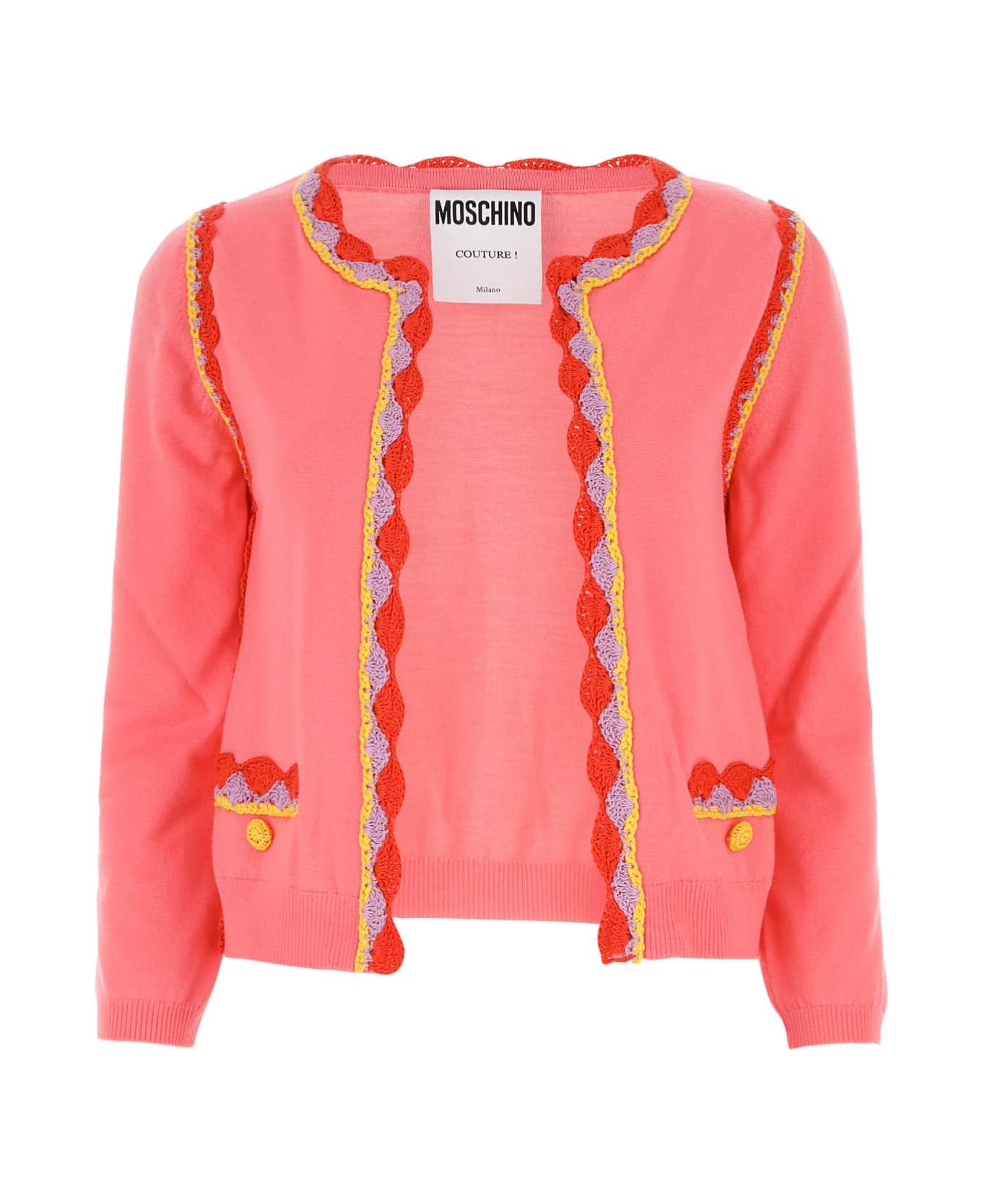Moschino Pink Wool Cardigan - 0205