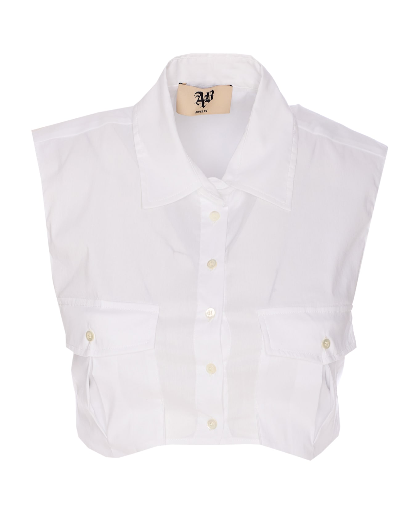 aniye by Alpha Crop Top - White