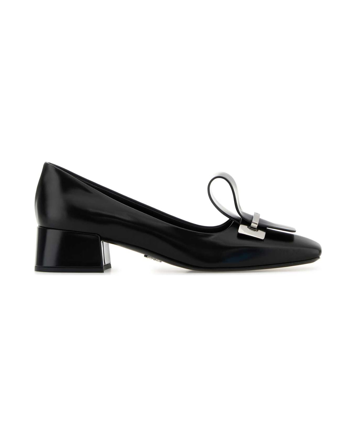 Prada Black Leather Pumps - NERO