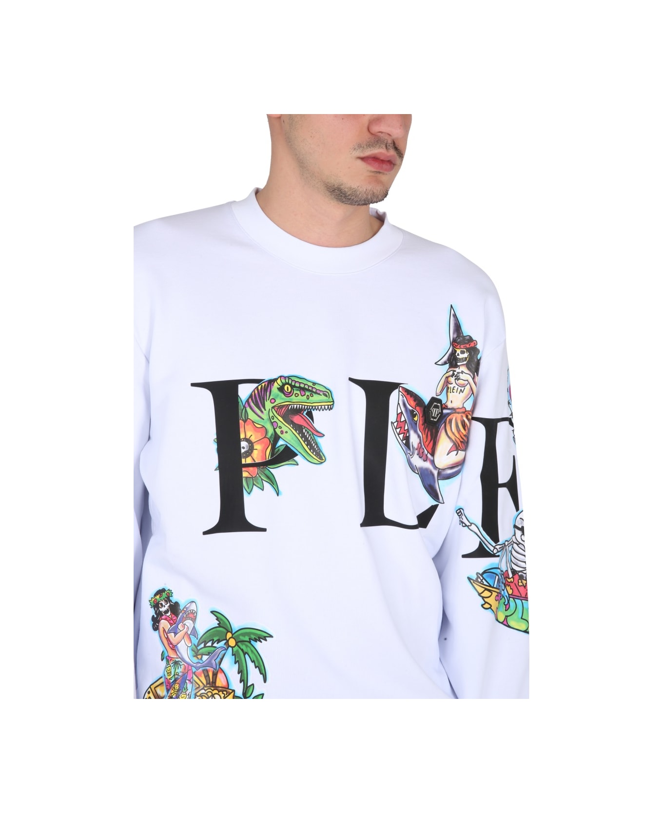 Philipp Plein Crewneck Sweatshirt - WHITE