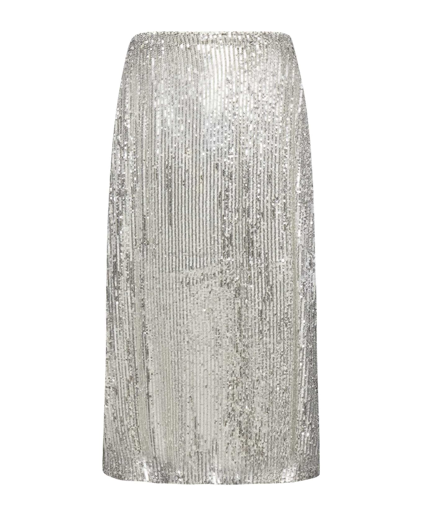 Baum und Pferdgarten Skirt - Silver sequin スカート