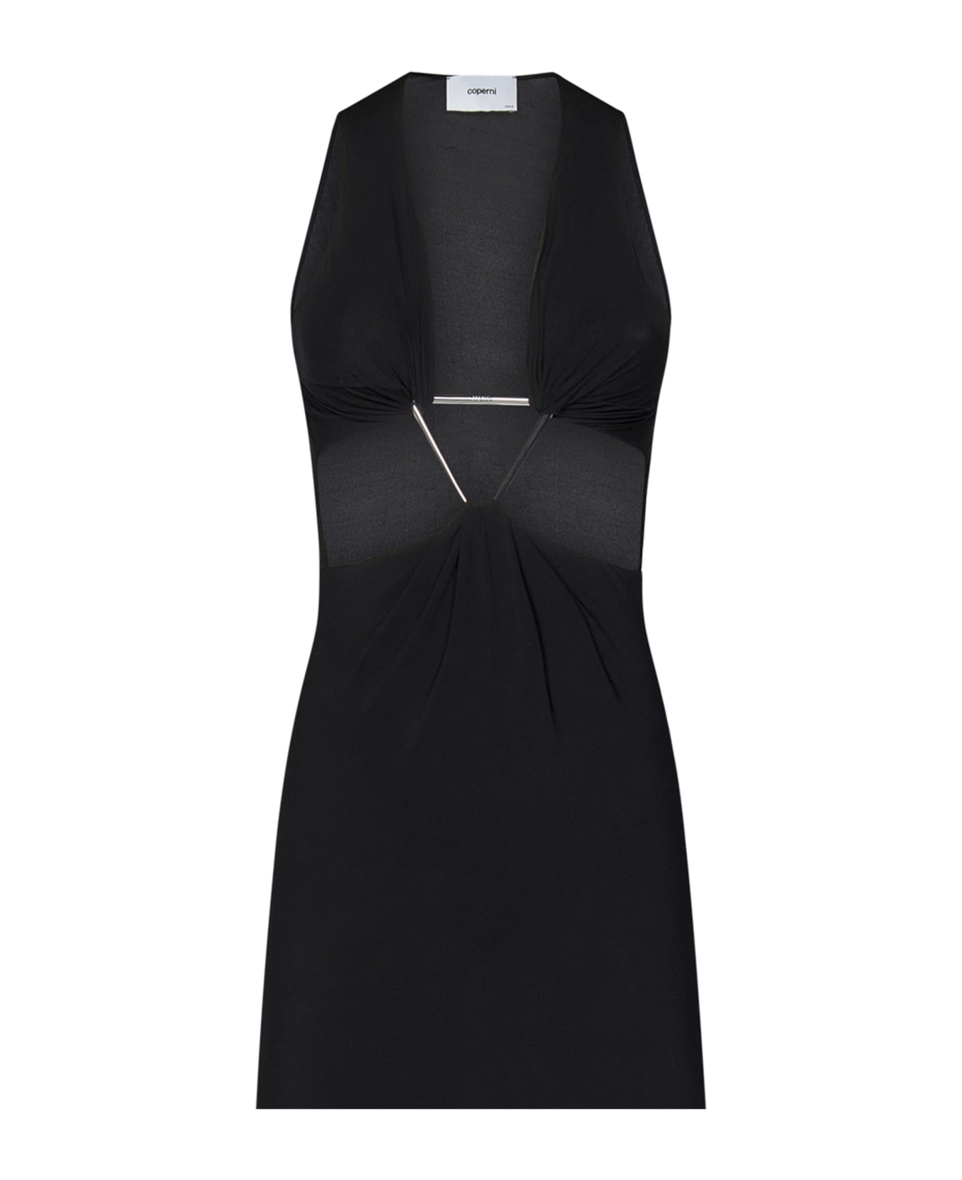 Coperni Cut-out Triangle Long Dress - Black
