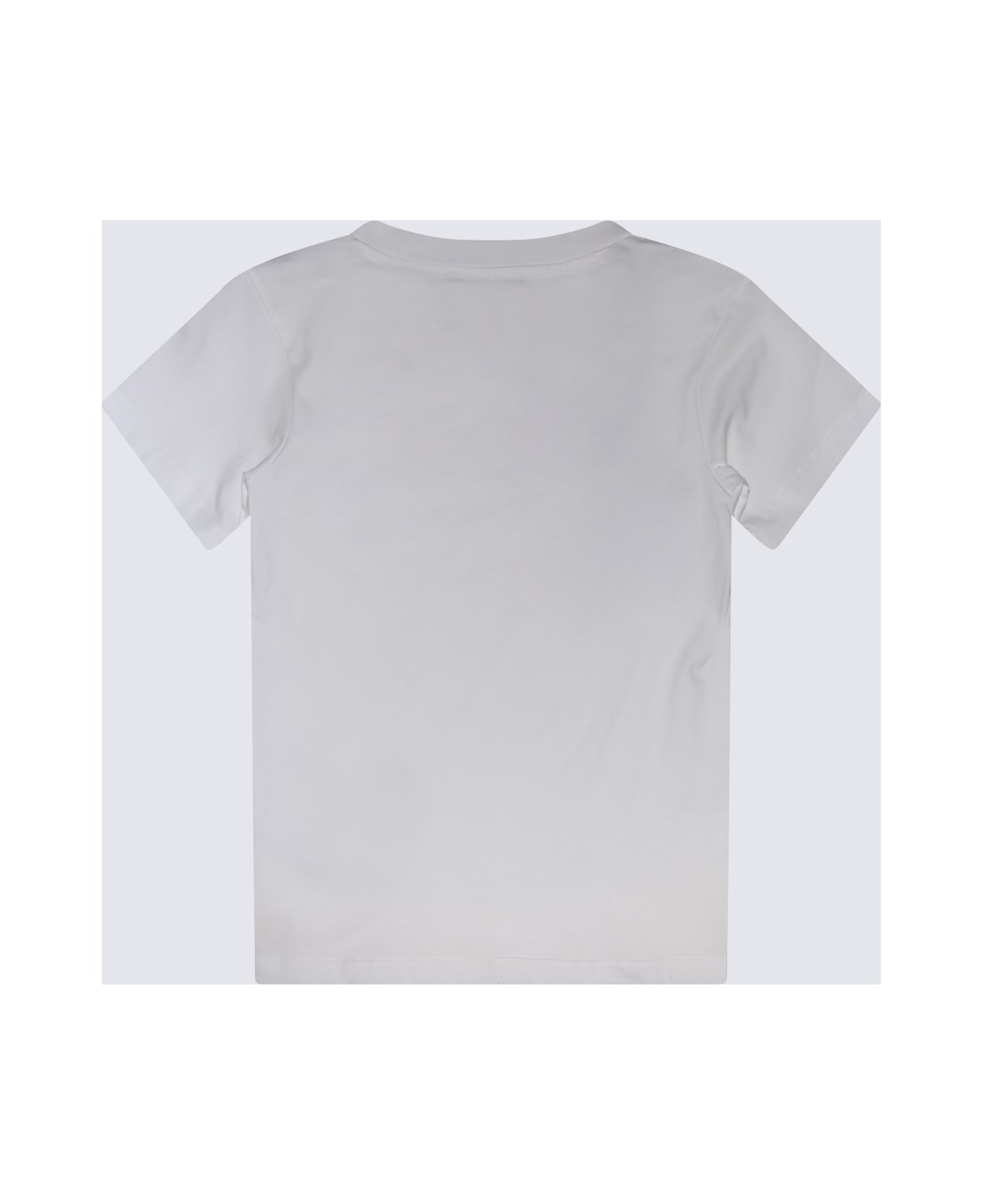 Balmain White And Black Cotton T-shirt - White