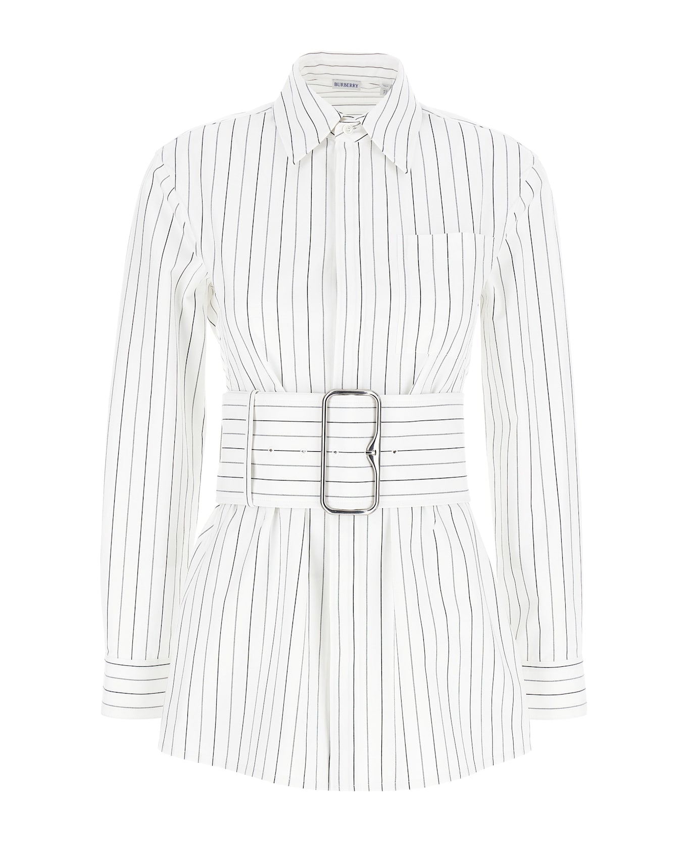 Burberry Striped Shirt - Red