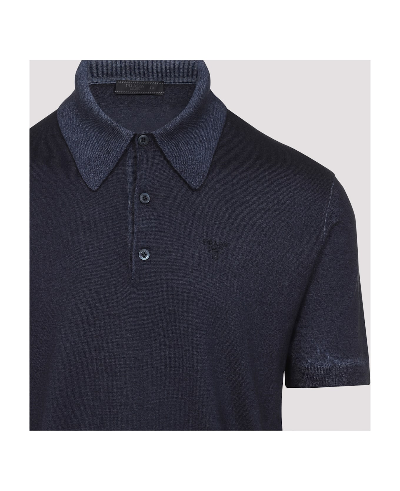 Prada Cashmere Polo - Bleu